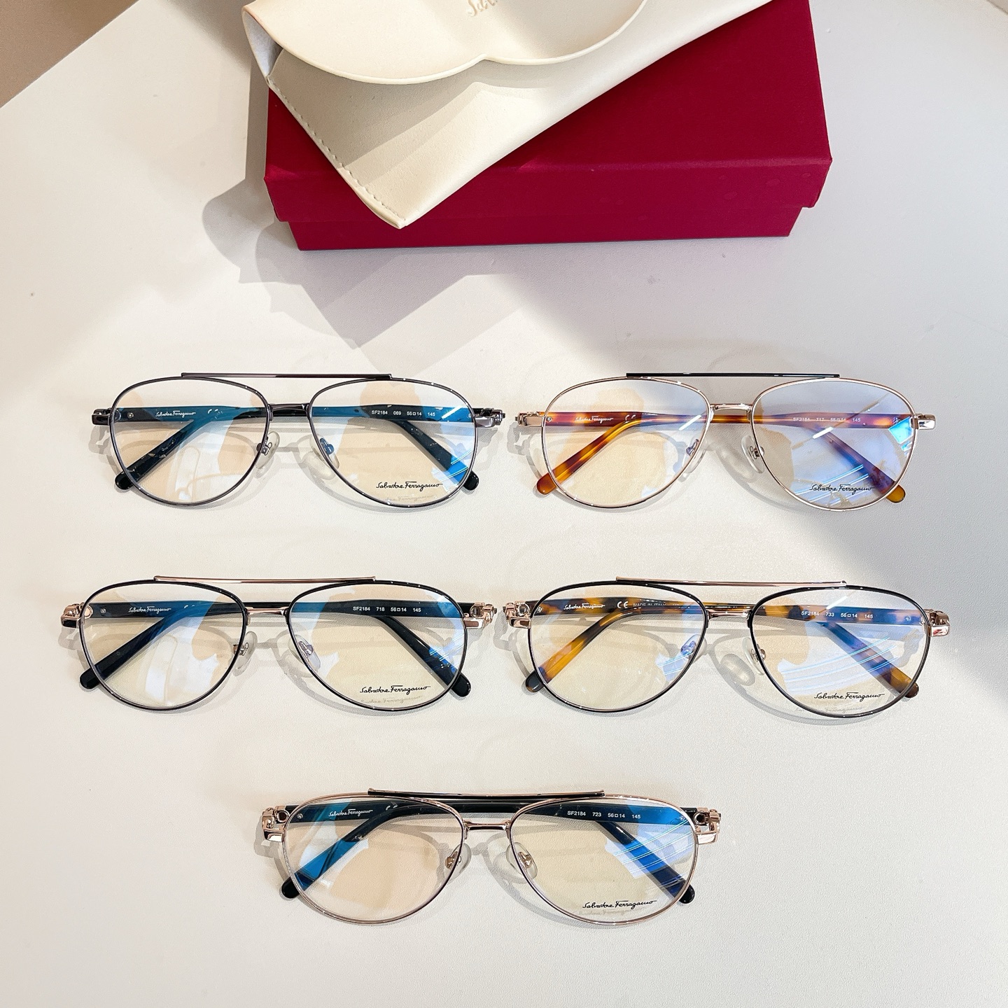 Salvatore ferragam* 菲*拉格慕 💚💚MODEL：SF2184 💚💚💚SIZE：56口