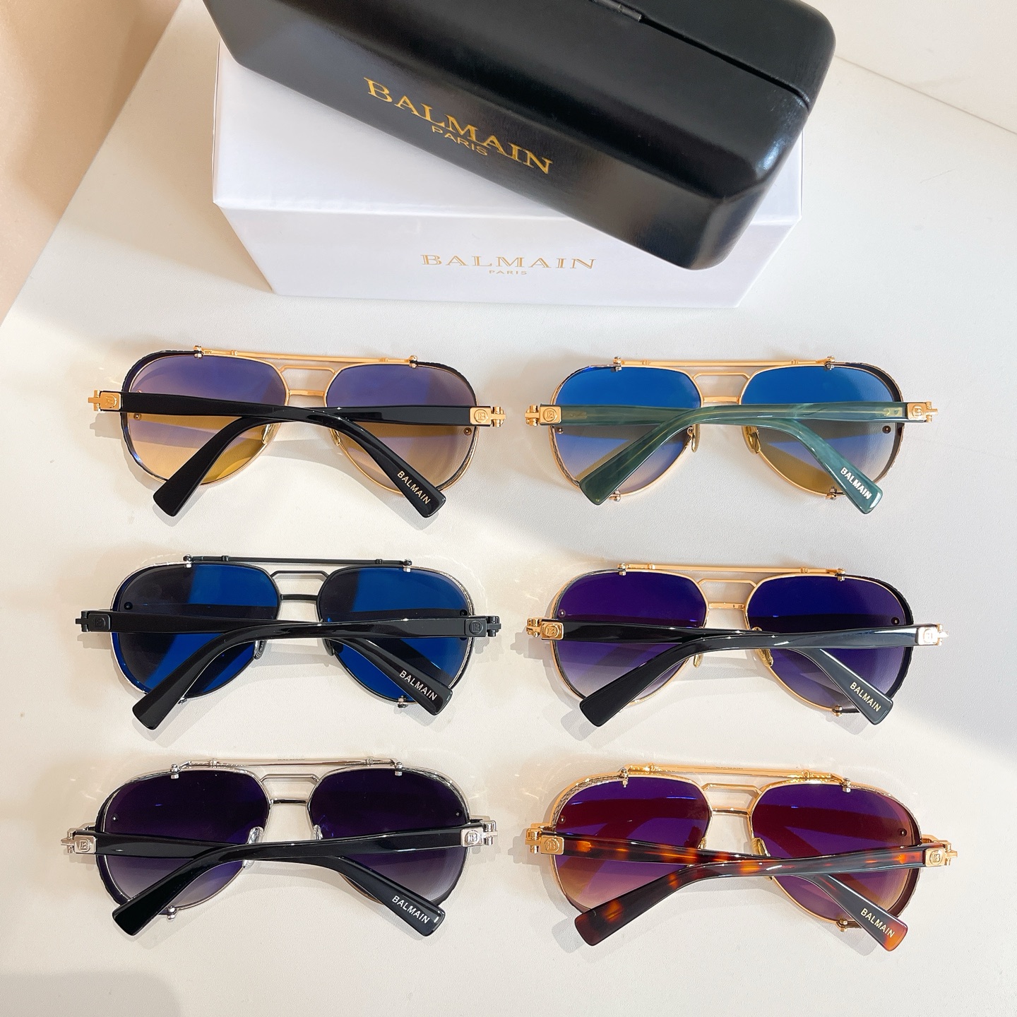 BALMAIN 巴尔曼🍁🍁🍁MODEL：BPS-125B-42//BLK- GLD🍁🍁🍁SIZE：59口