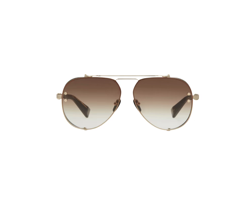 BALMAIN 巴尔曼🍁🍁🍁MODEL：BPS-125B-42//BLK- GLD🍁🍁🍁SIZE：59口