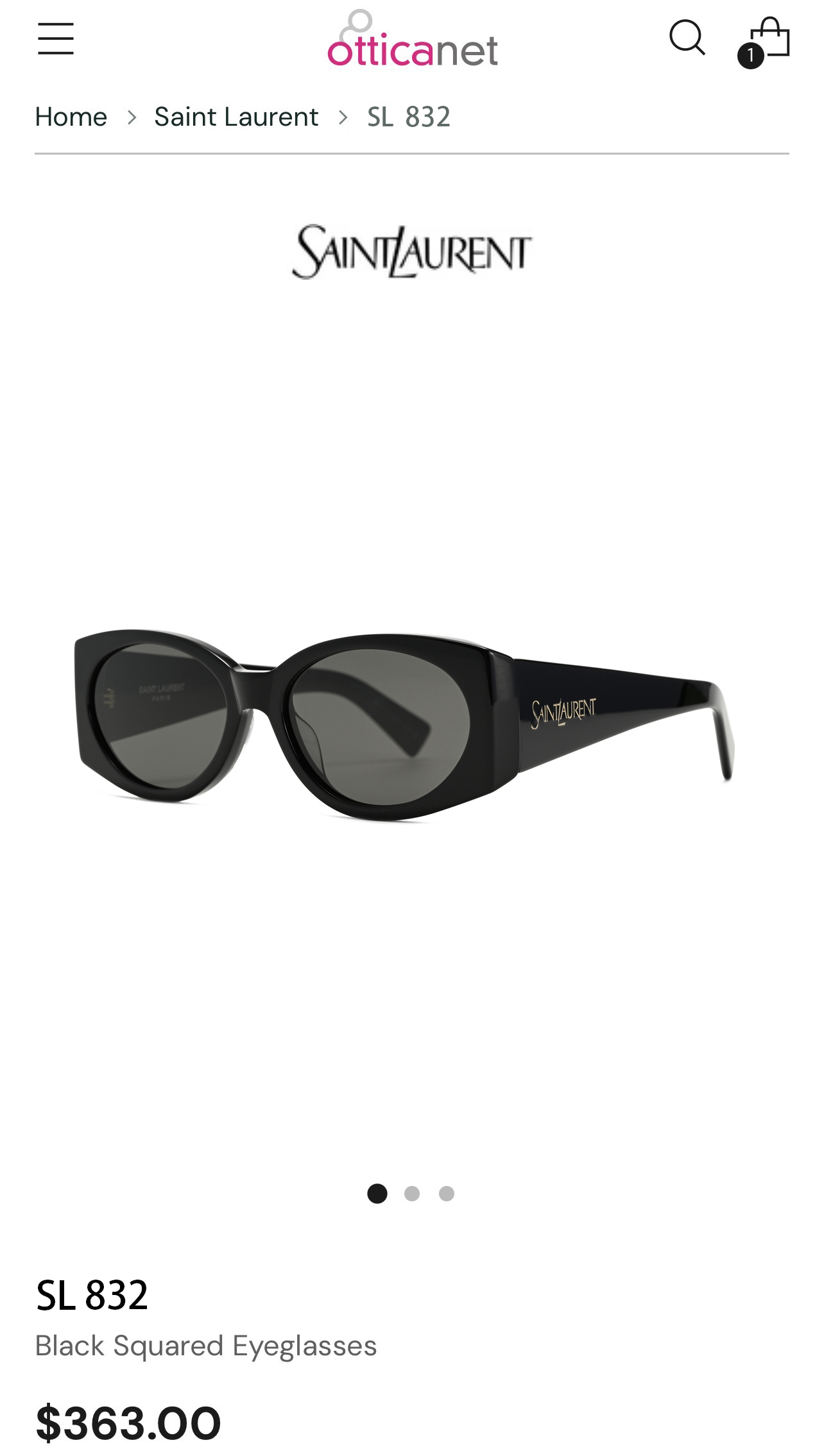 SAINT LAUREN*💫💫💫MODEL：SL 831💫💫💫SIZE：54口17-140💫💫💫