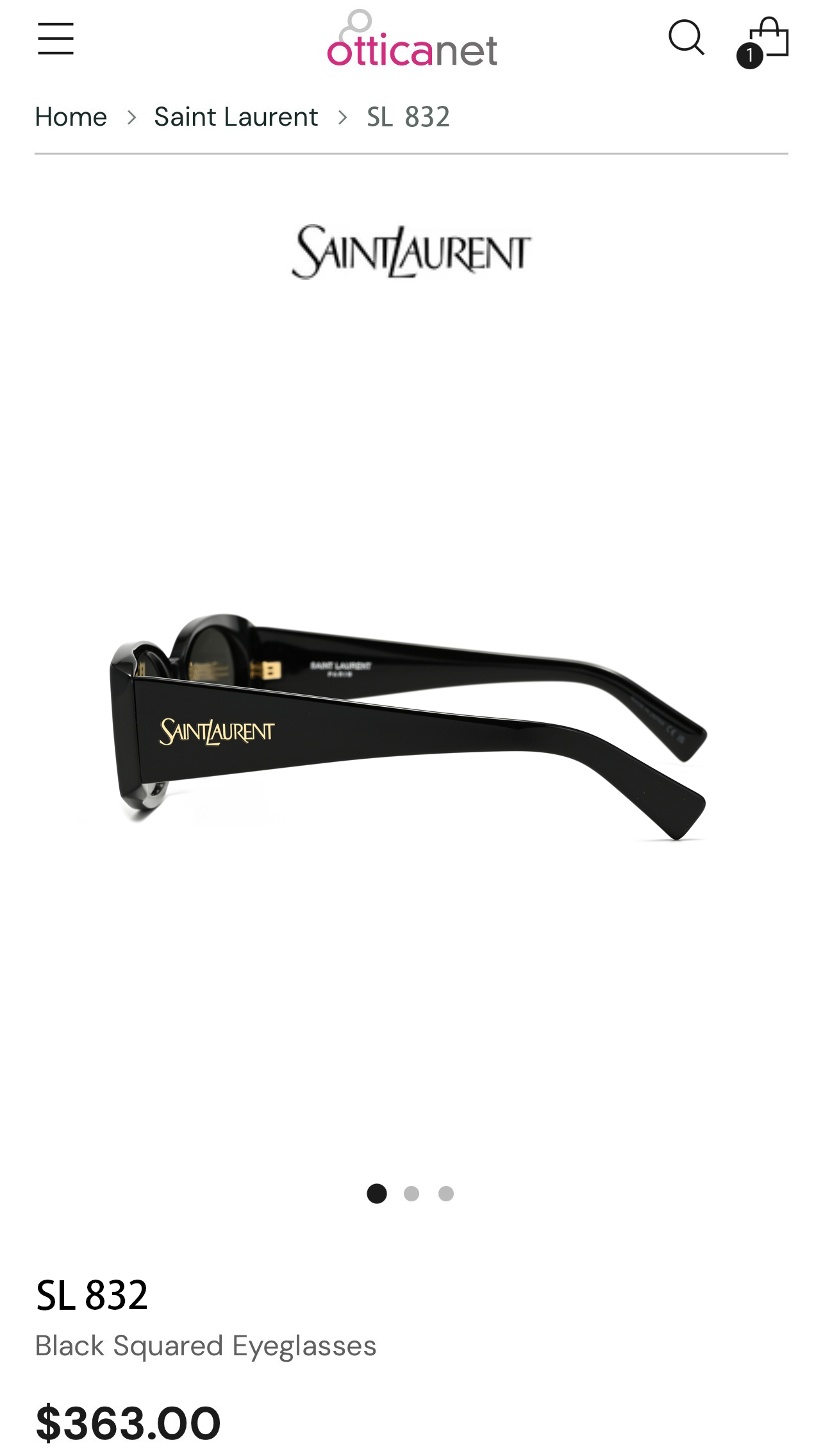 SAINT LAUREN*💫💫💫MODEL：SL 831💫💫💫SIZE：54口17-140💫💫💫