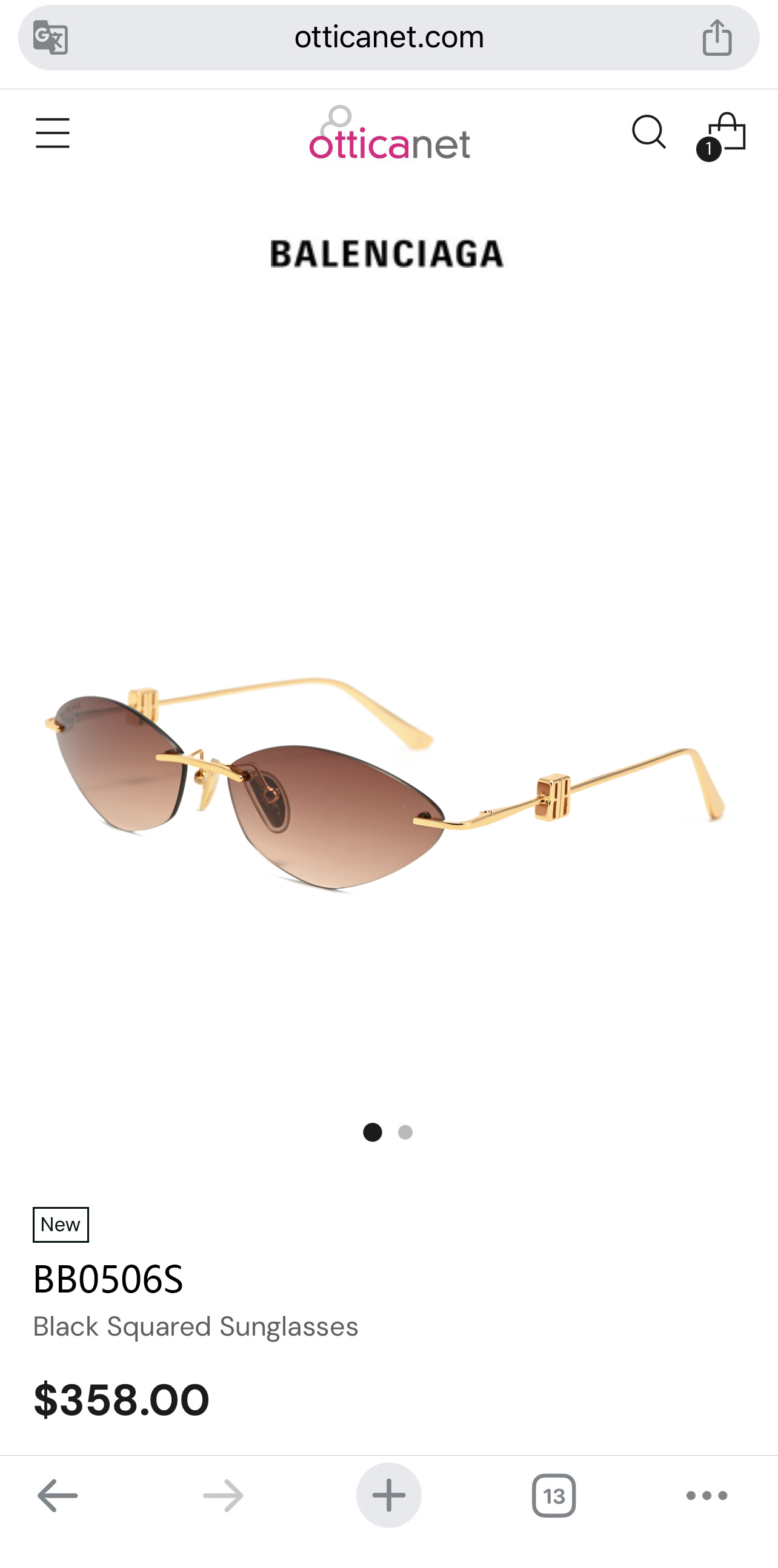 BALENCIAG*巴黎*世家⚜️⚜️⚜️MODEL：BB 0506S⚜️⚜️⚜️SIZE：64口16-