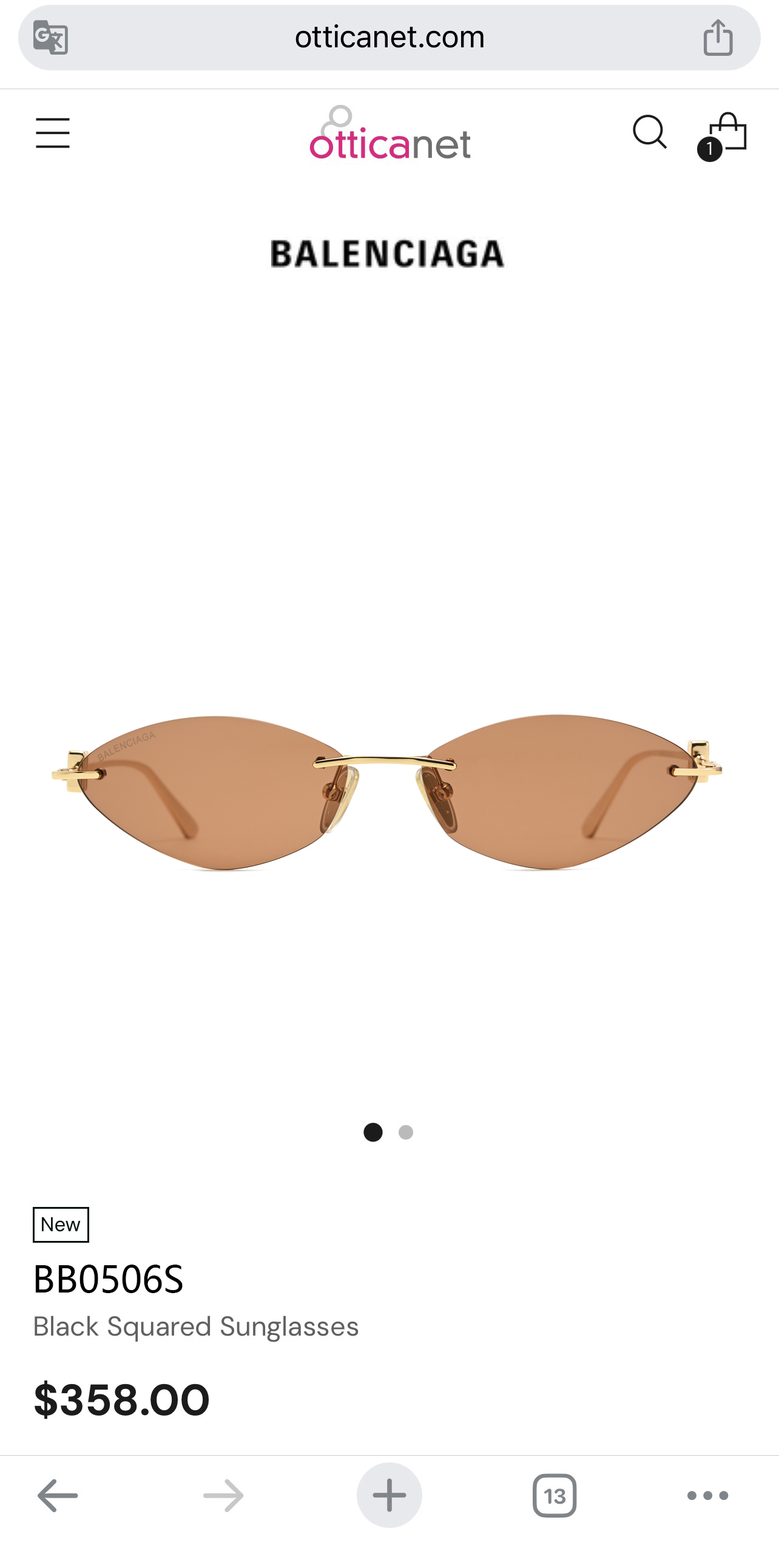 BALENCIAG*巴黎*世家⚜️⚜️⚜️MODEL：BB 0506S⚜️⚜️⚜️SIZE：64口16-