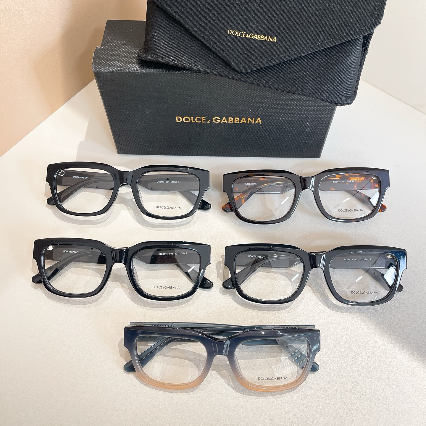 DOLCE & GABBAN*🌟🌟🌟MODEL：DG3416🌟🌟🌟SIZE:53口20-145🌟🌟🌟