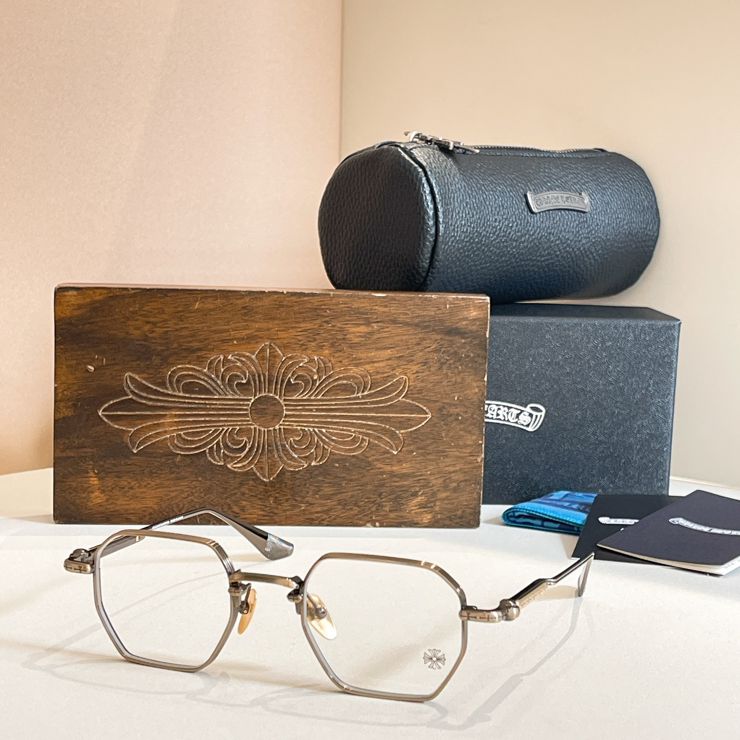 CHROME HEART*⚜️⚜️⚜️MODEL：MBK-18KGP⚜️⚜️⚜️SIZE：48口22-1