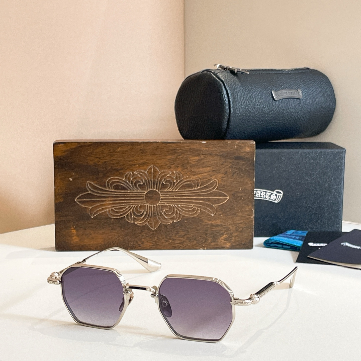 CHROME HEART*⚜️⚜️⚜️MODEL：MBK-18KGP⚜️⚜️⚜️SIZE：48口22-1