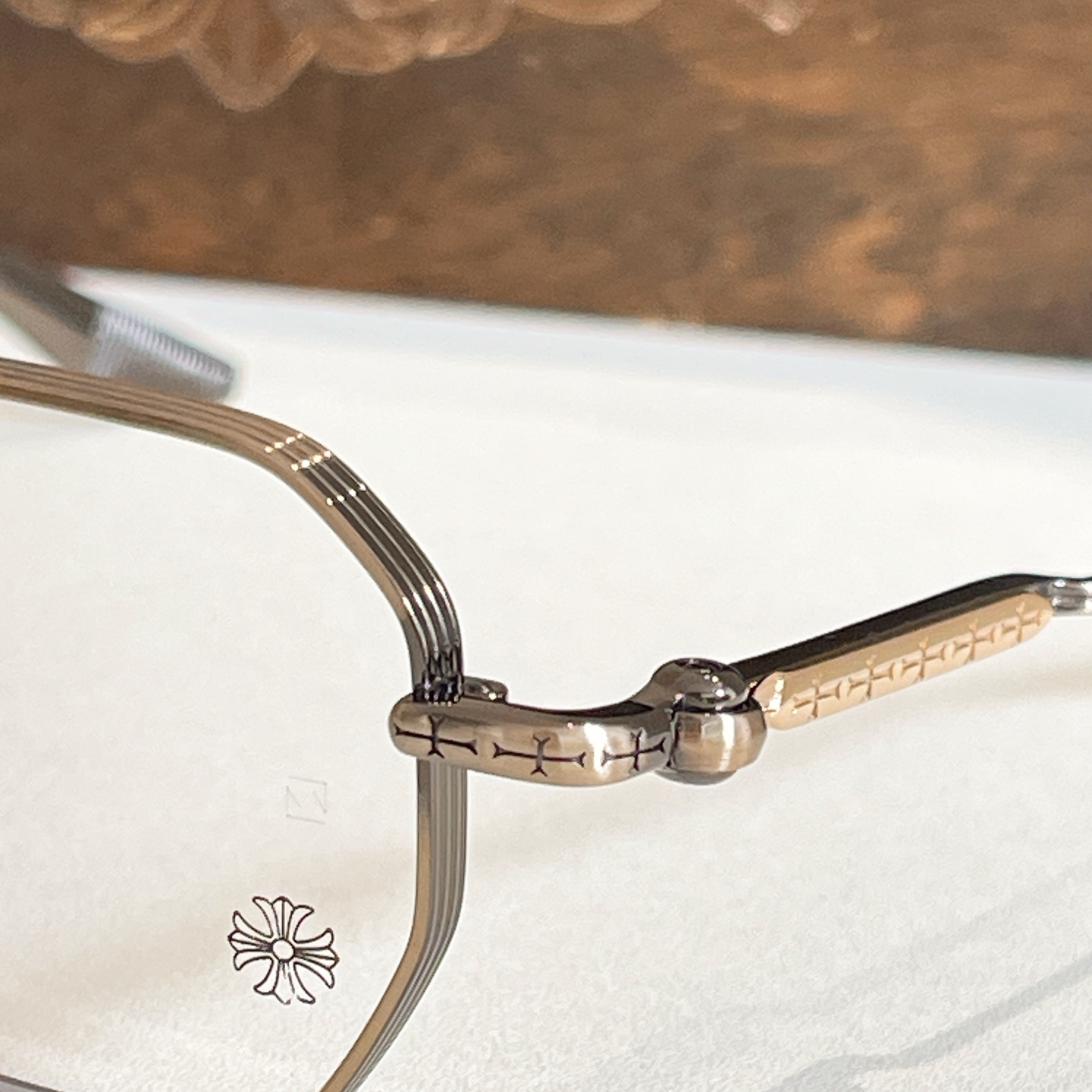 CHROME HEART*⚜️⚜️⚜️MODEL：MBK-18KGP⚜️⚜️⚜️SIZE：48口22-1