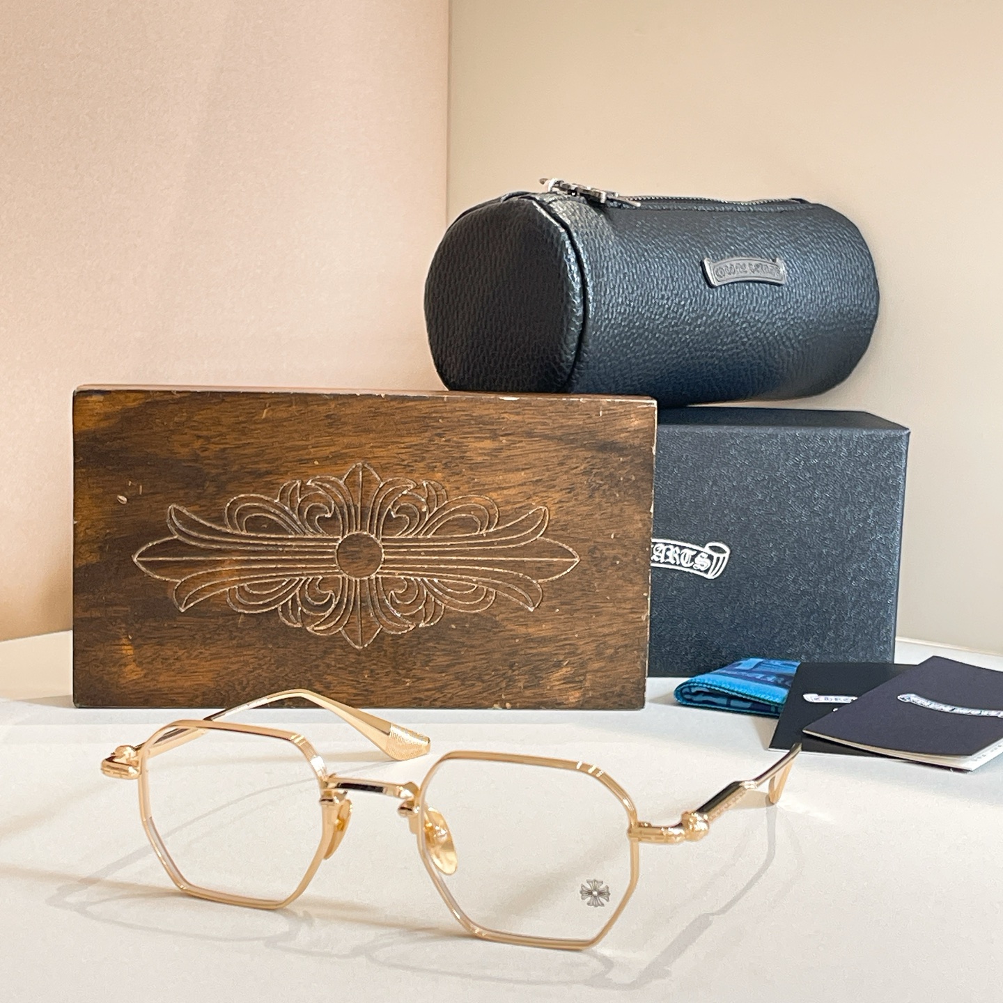 CHROME HEART*⚜️⚜️⚜️MODEL：MBK-18KGP⚜️⚜️⚜️SIZE：48口22-1