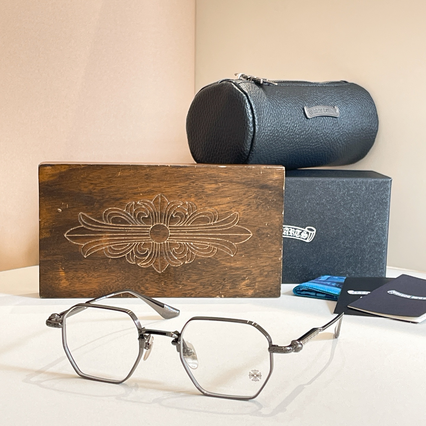 CHROME HEART*⚜️⚜️⚜️MODEL：MBK-18KGP⚜️⚜️⚜️SIZE：48口22-1