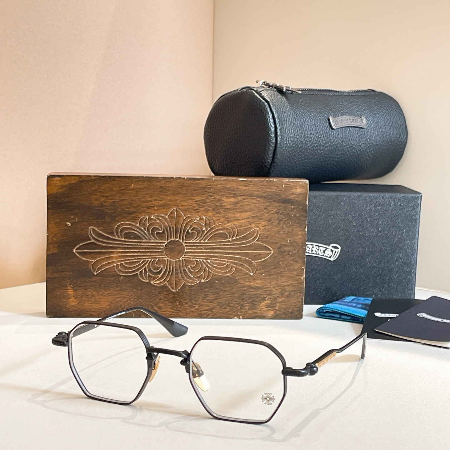 CHROME HEART*⚜️⚜️⚜️MODEL：MBK-18KGP⚜️⚜️⚜️SIZE：48口22-1