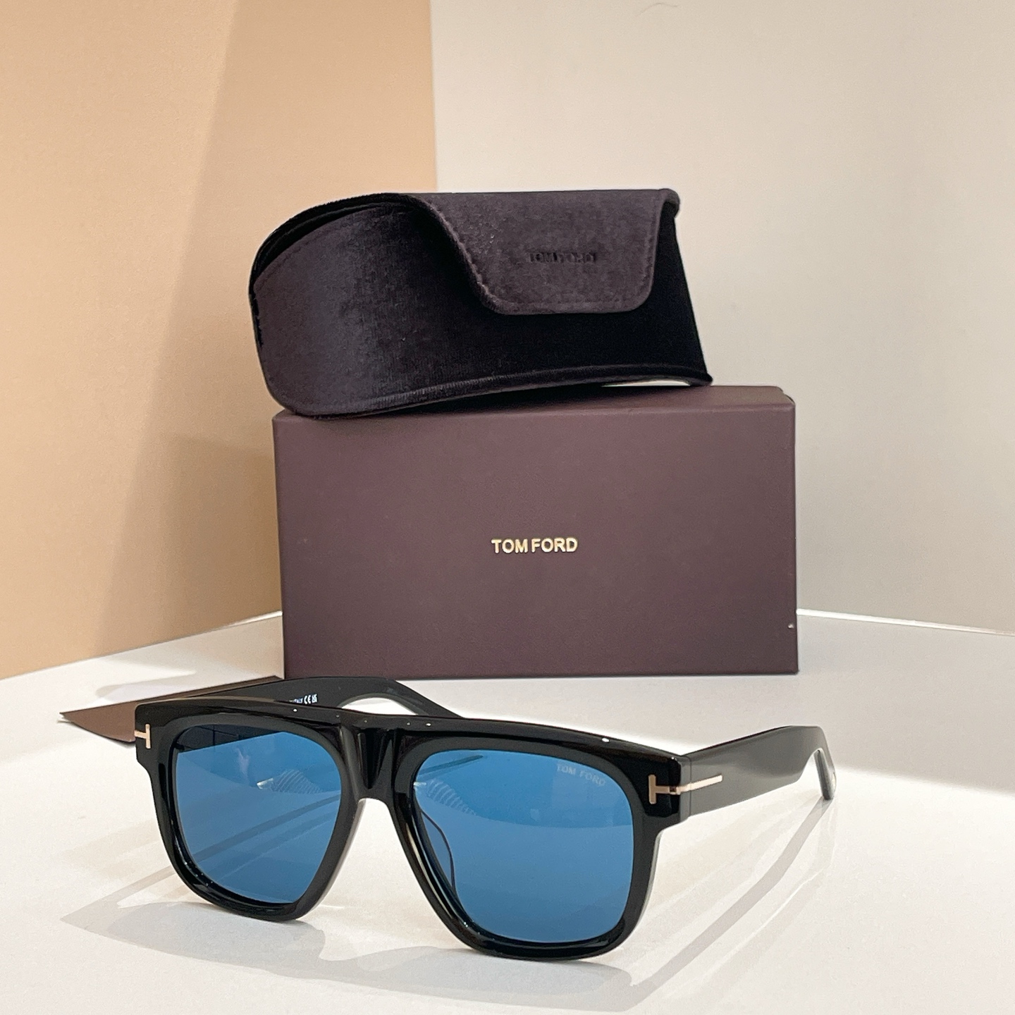 TOM FORD Sunglasses FT1201 Black Acetate Square