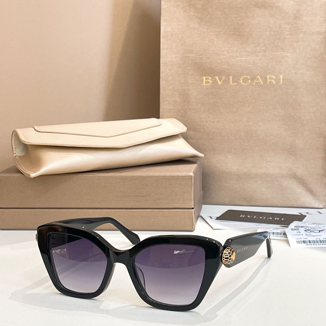 BVLGARI Sunglasses Acetate Cat Eye