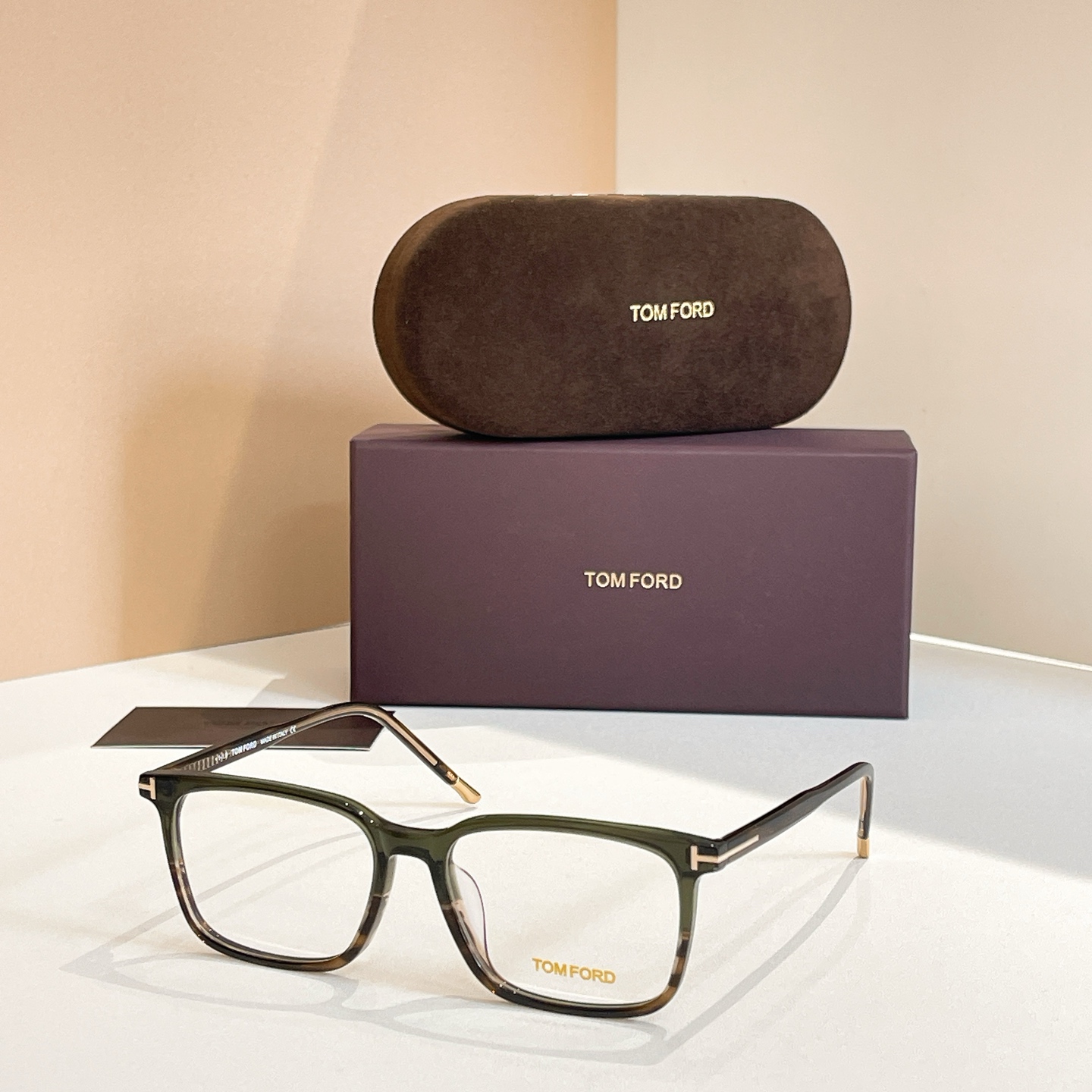 TOM FORD Optical Glasses Acetate Square Full Rim