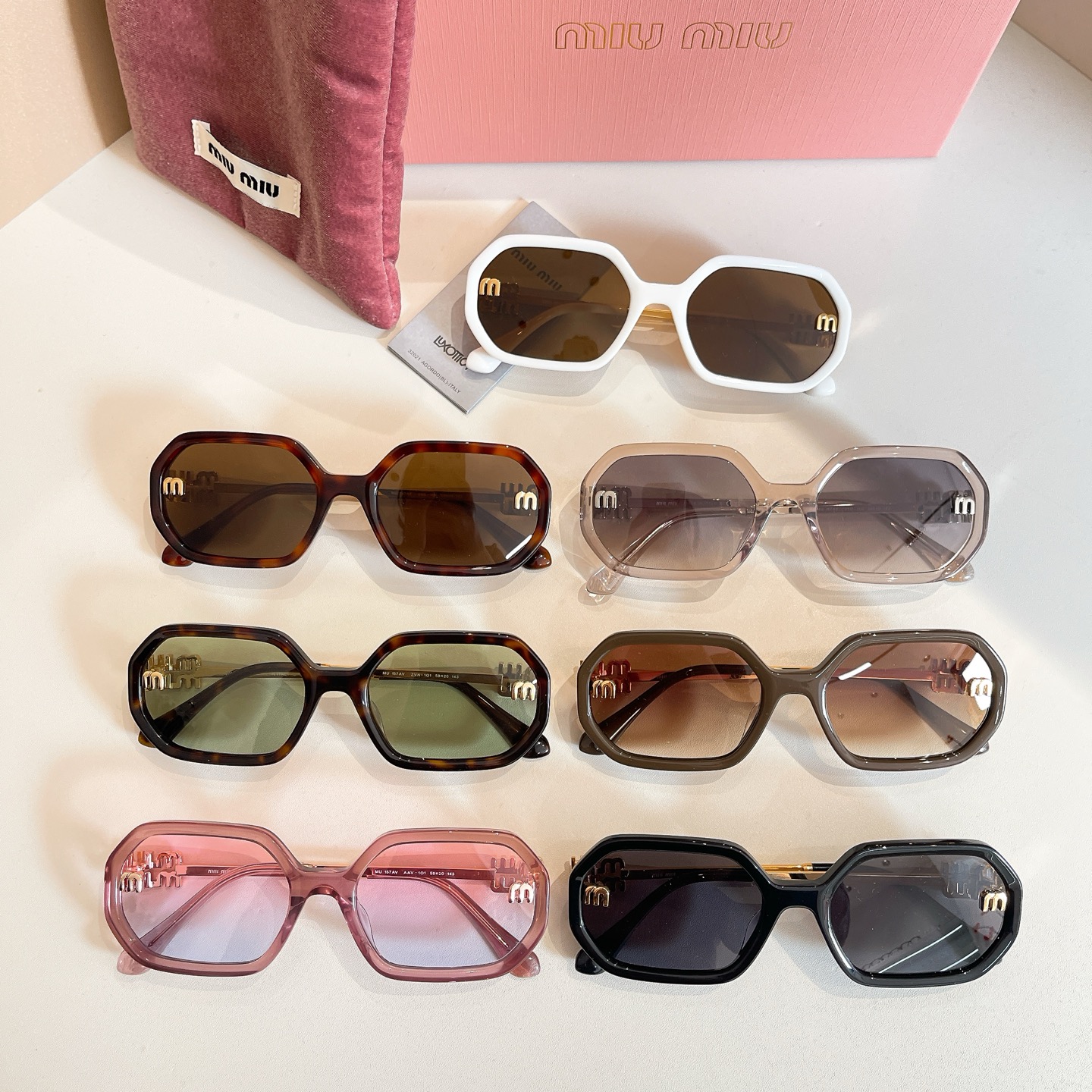 MIU MI*🎀🎀🎀MODEL：MU 157AV 🎀🎀🎀SIZE：58口20-143🎀🎀🎀