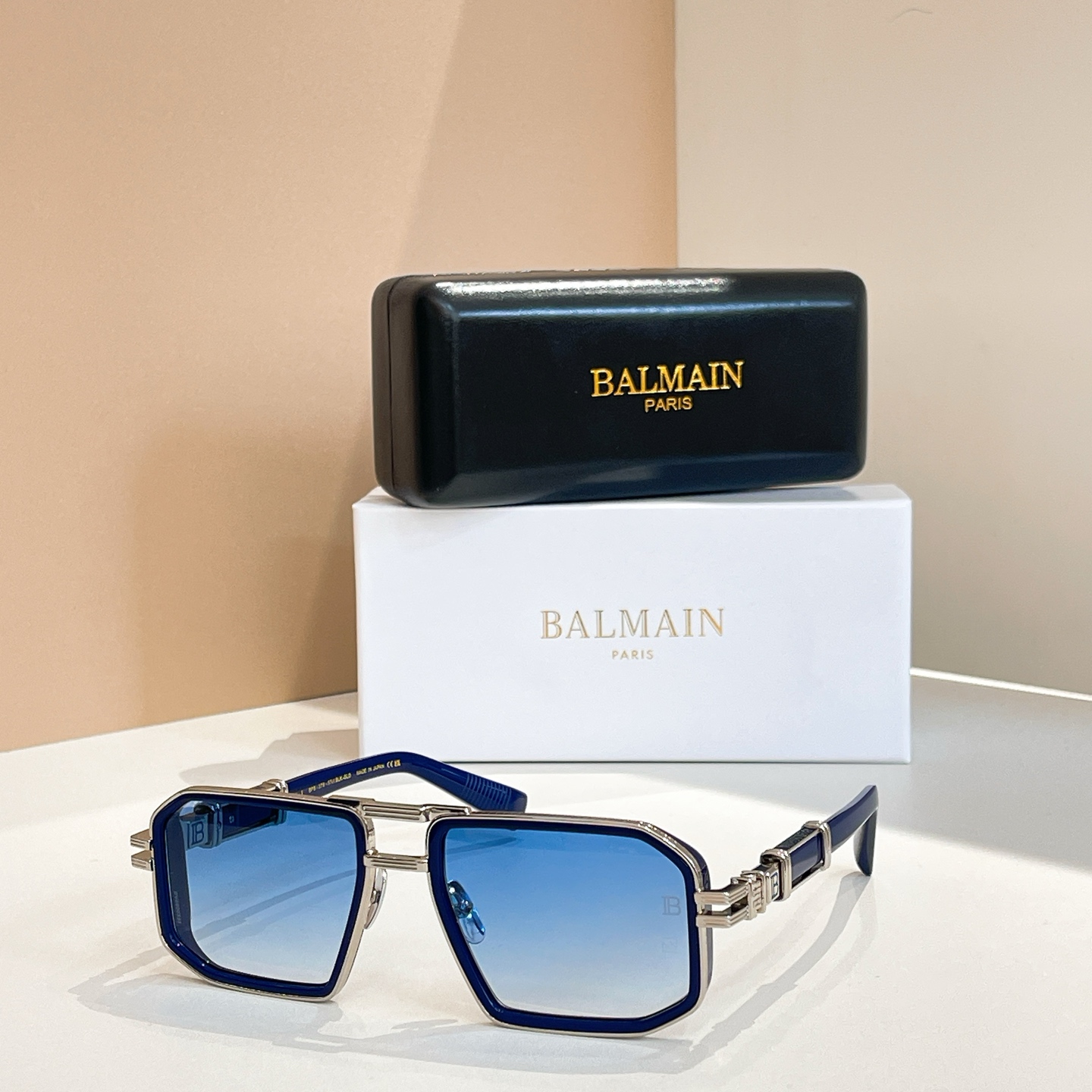 BALMAIN 巴尔曼🍁🍁🍁MODEL：BPS-278-57//BLK- GLD🍁🍁🍁SIZE：57口1