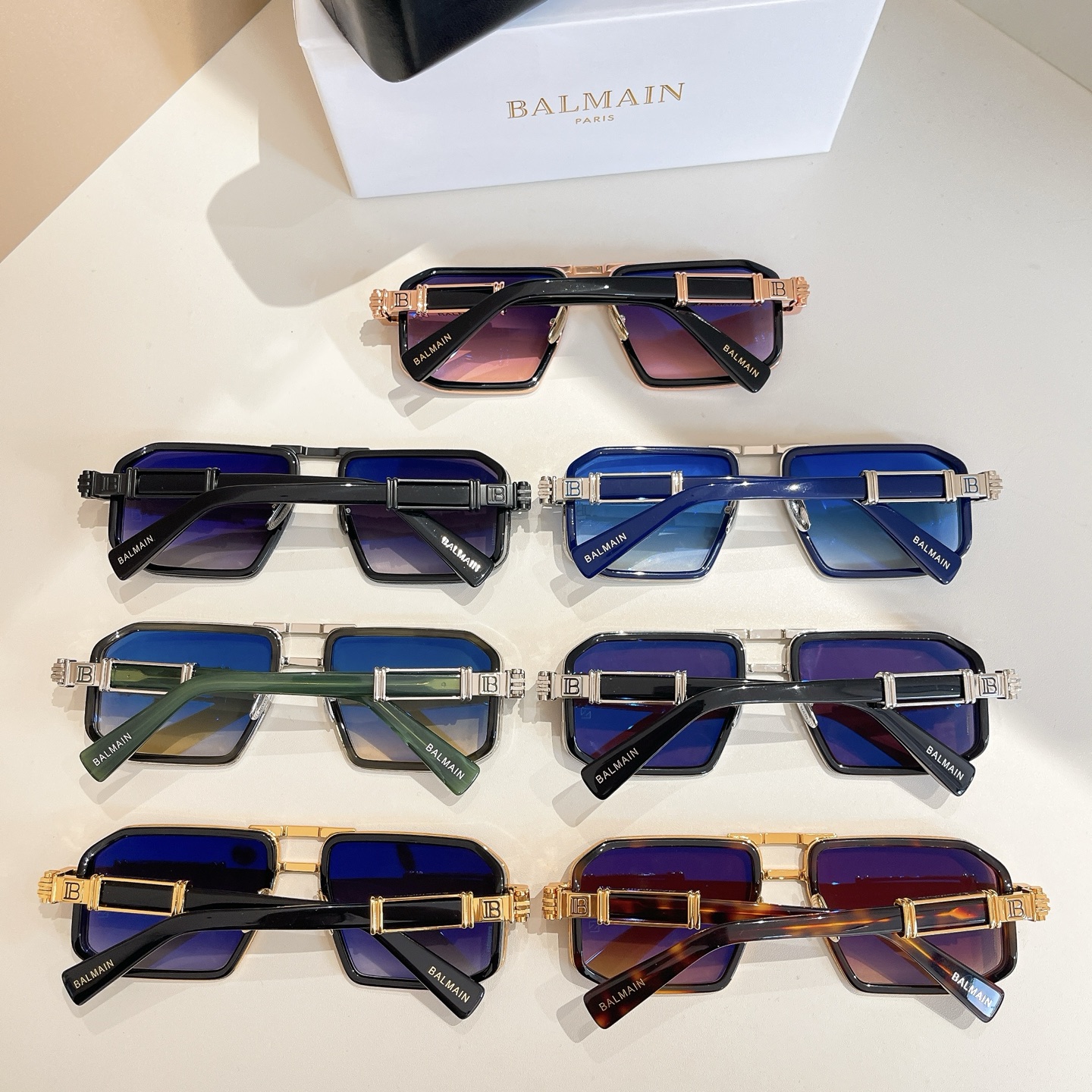 BALMAIN 巴尔曼🍁🍁🍁MODEL：BPS-278-57//BLK- GLD🍁🍁🍁SIZE：57口1