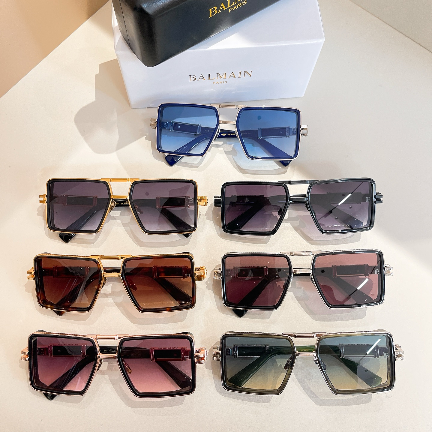BALMAIN 巴尔曼🍁🍁🍁MODEL：BPS-277-57//BLK- GLD🍁🍁🍁SIZE：57口1