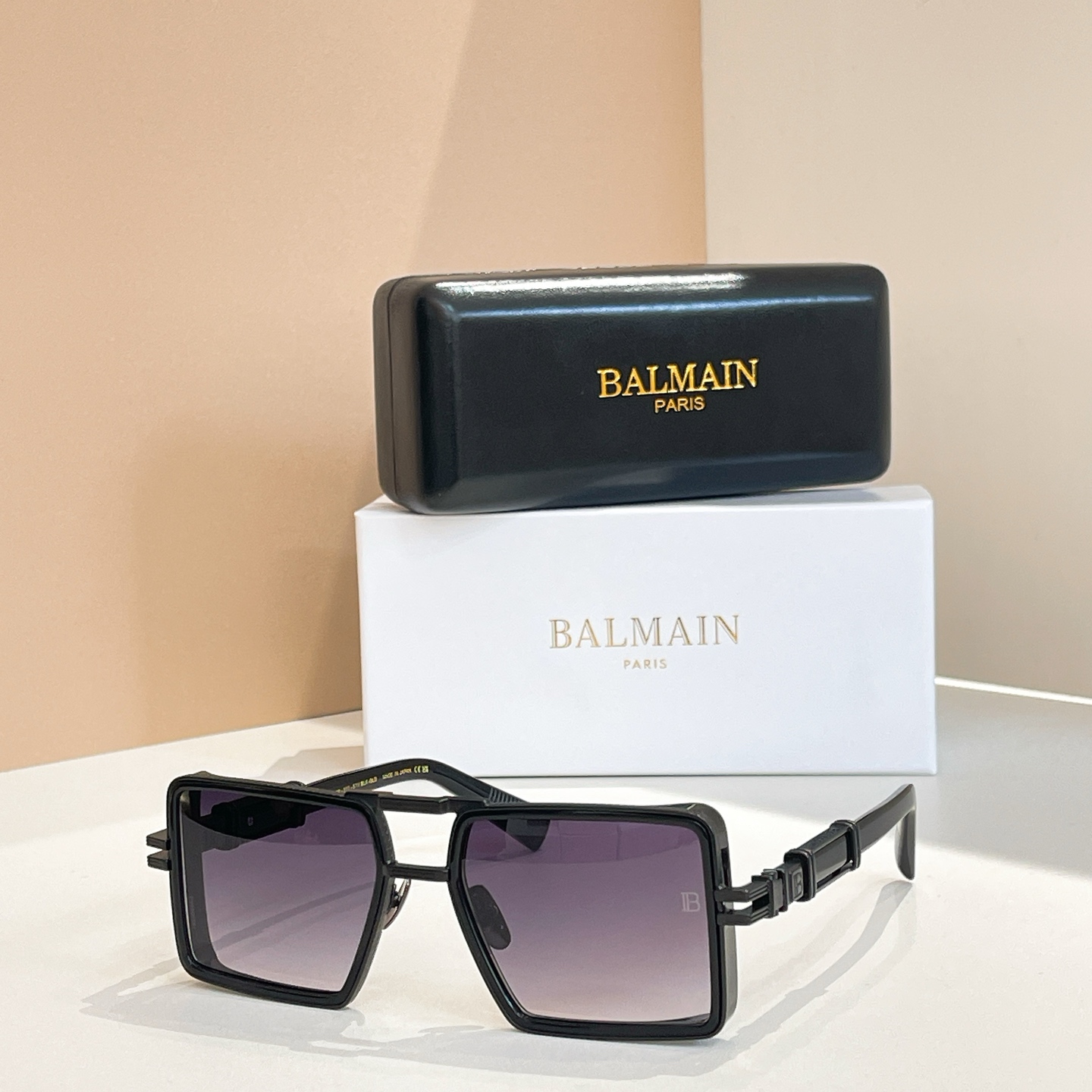 BALMAIN 巴尔曼🍁🍁🍁MODEL：BPS-277-57//BLK- GLD🍁🍁🍁SIZE：57口1