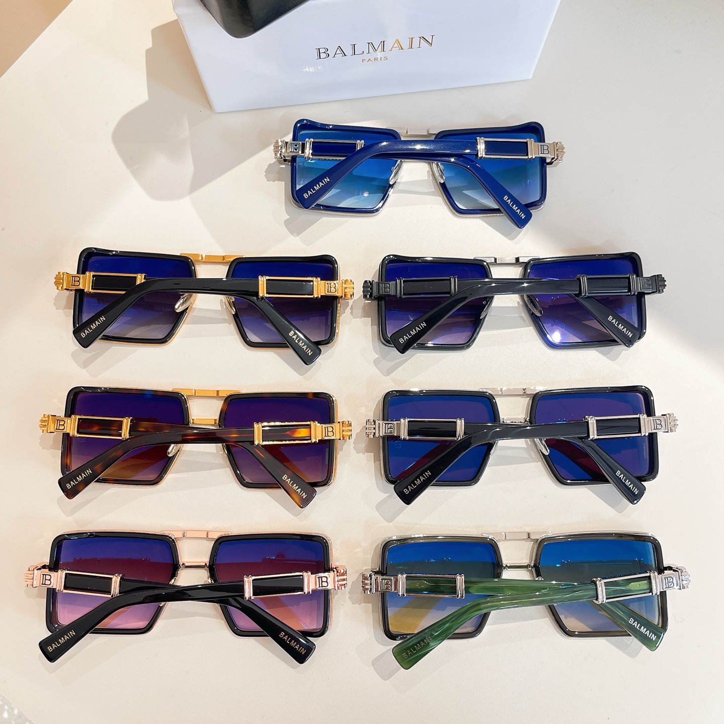 BALMAIN 巴尔曼🍁🍁🍁MODEL：BPS-277-57//BLK- GLD🍁🍁🍁SIZE：57口1