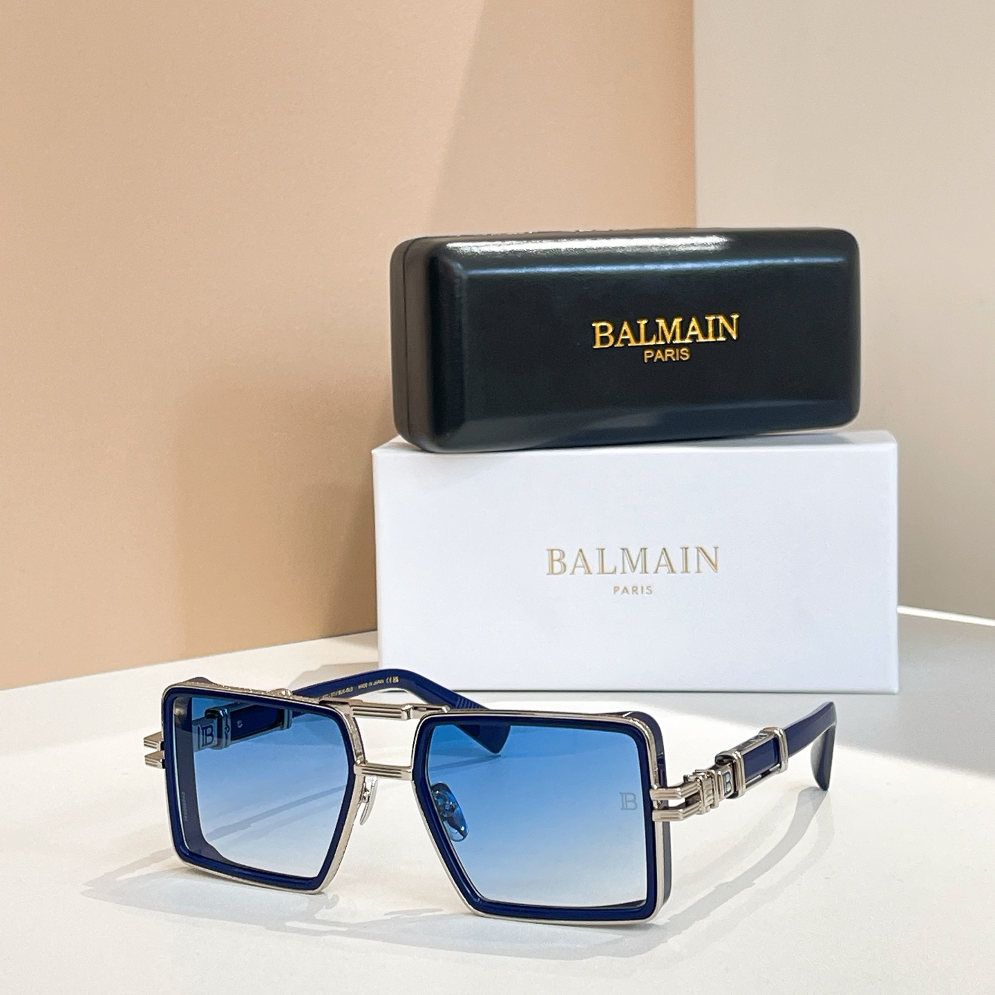 BALMAIN 巴尔曼🍁🍁🍁MODEL：BPS-277-57//BLK- GLD🍁🍁🍁SIZE：57口1