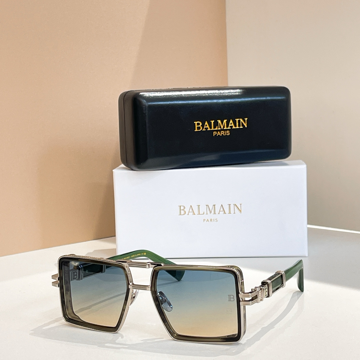 BALMAIN 巴尔曼🍁🍁🍁MODEL：BPS-277-57//BLK- GLD🍁🍁🍁SIZE：57口1