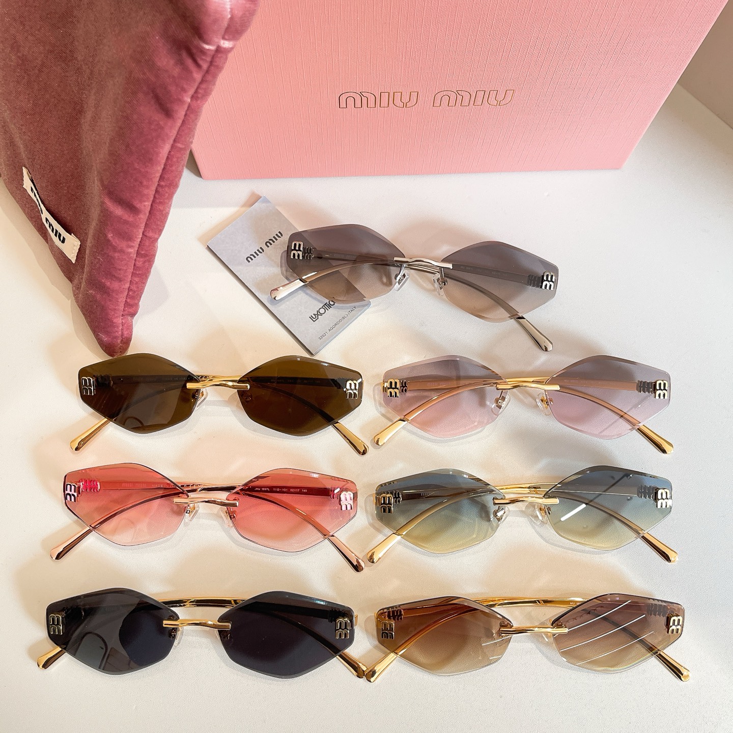 MIU MI*🎀🎀🎀MODEL：MU 1897L🎀🎀🎀SIZE：62口17-145🎀🎀🎀