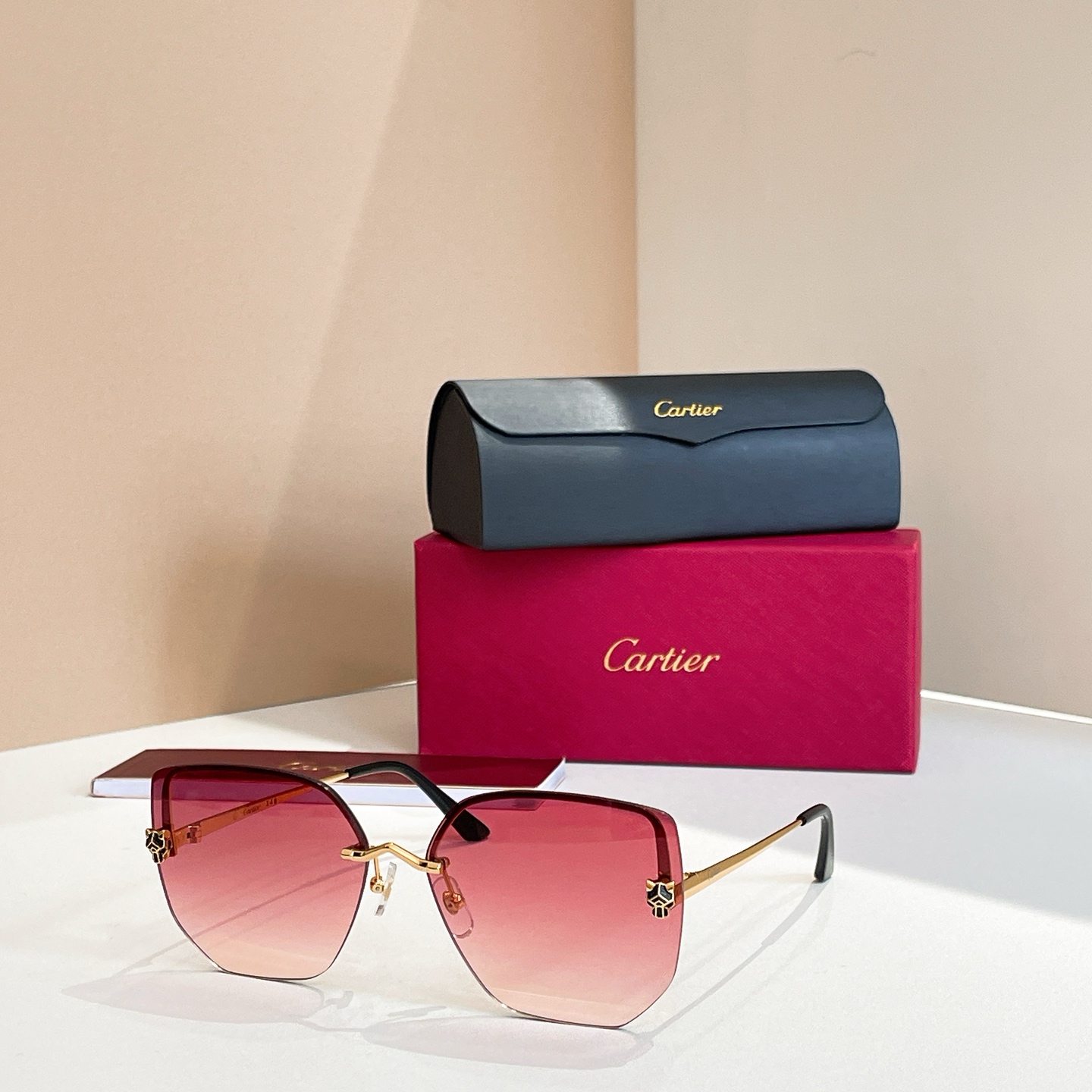 Cartier Sunglasses Rimless Metal Gradient