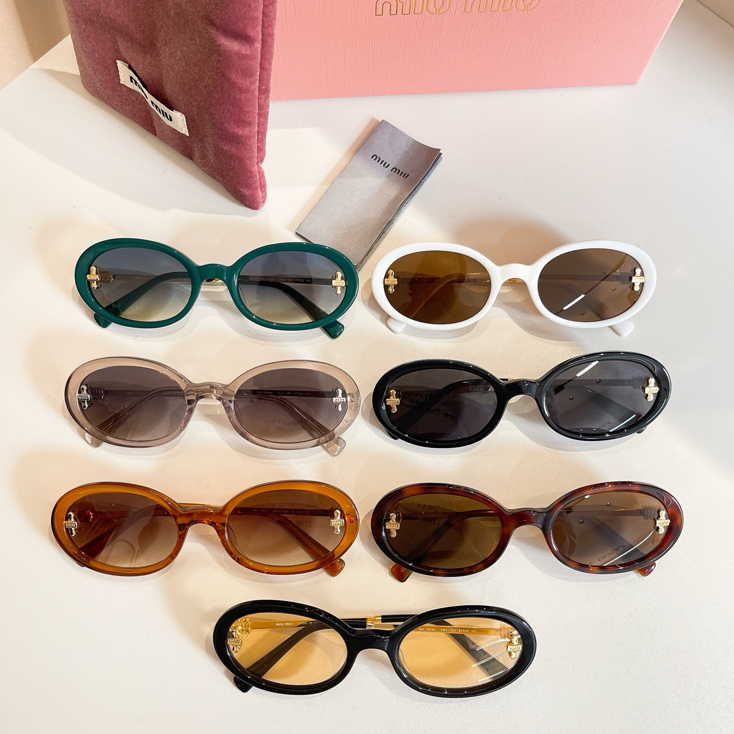 MIU MI*🎀🎀🎀MODEL：MU 160AV 🎀🎀🎀SIZE：57口22-142🎀🎀🎀