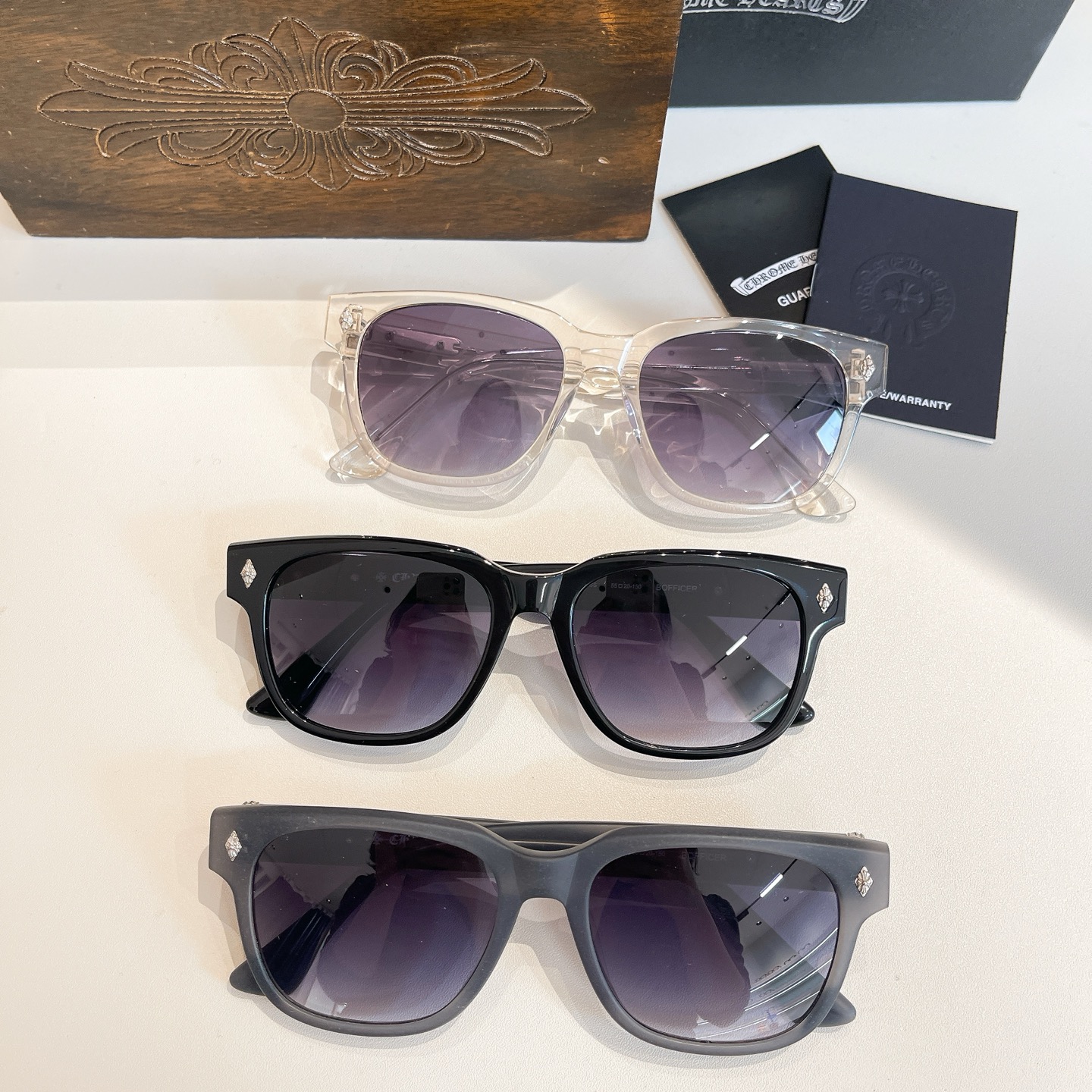 Chrome Heart*⚜️⚜️⚜️MODEL:BOFFICER⚜️⚜️⚜️SIZE：55口20-15