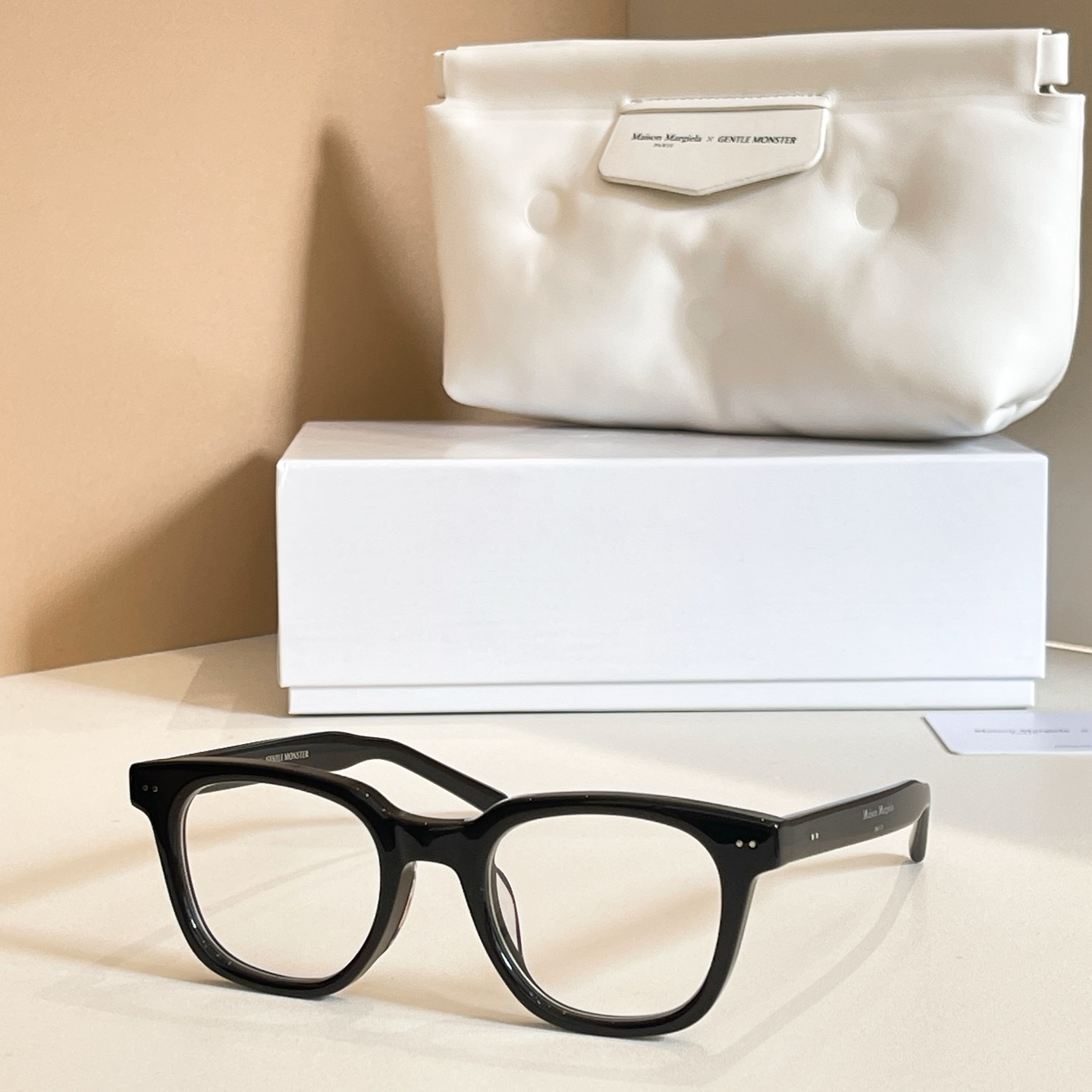 GENTLE MONSTER MM117 Black Acetate Square Glasses