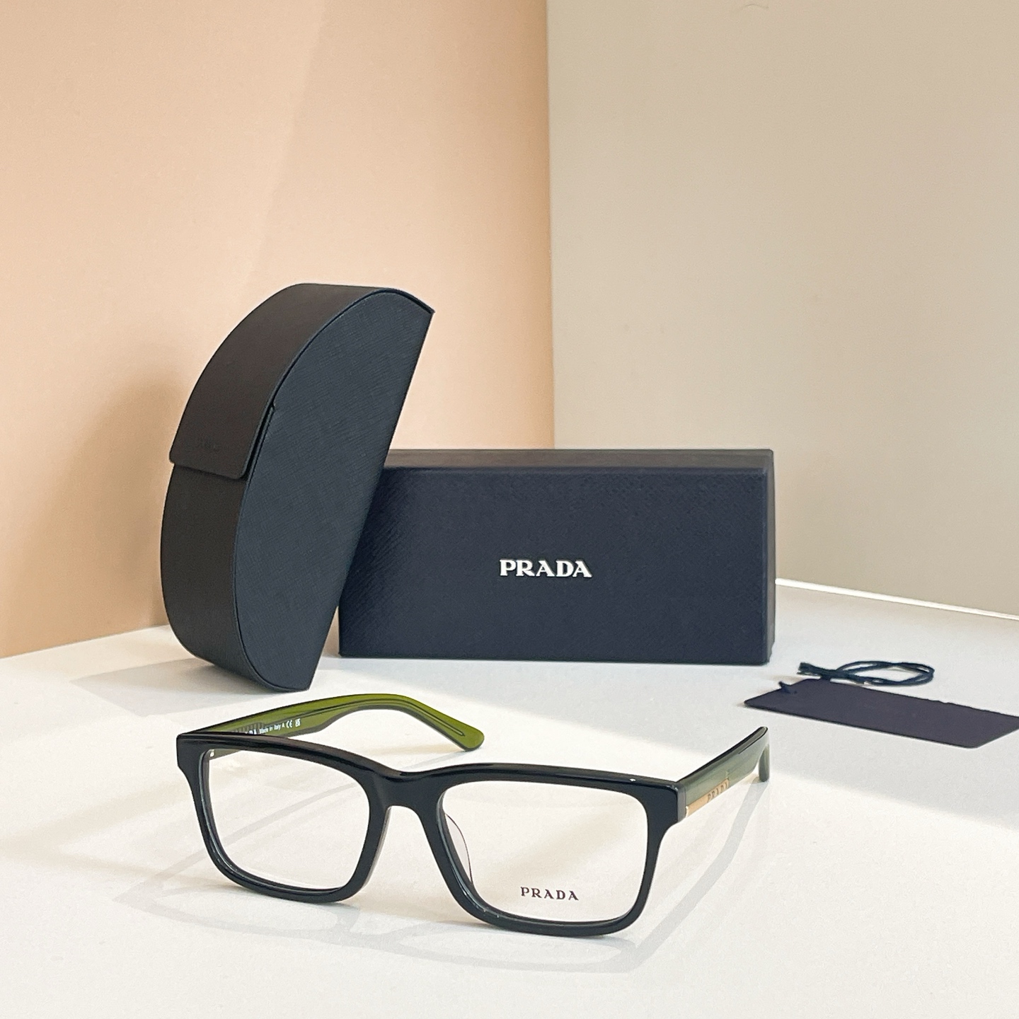 PRADA Optical Glasses Acetate Rectangular Full Rim PS 01RV