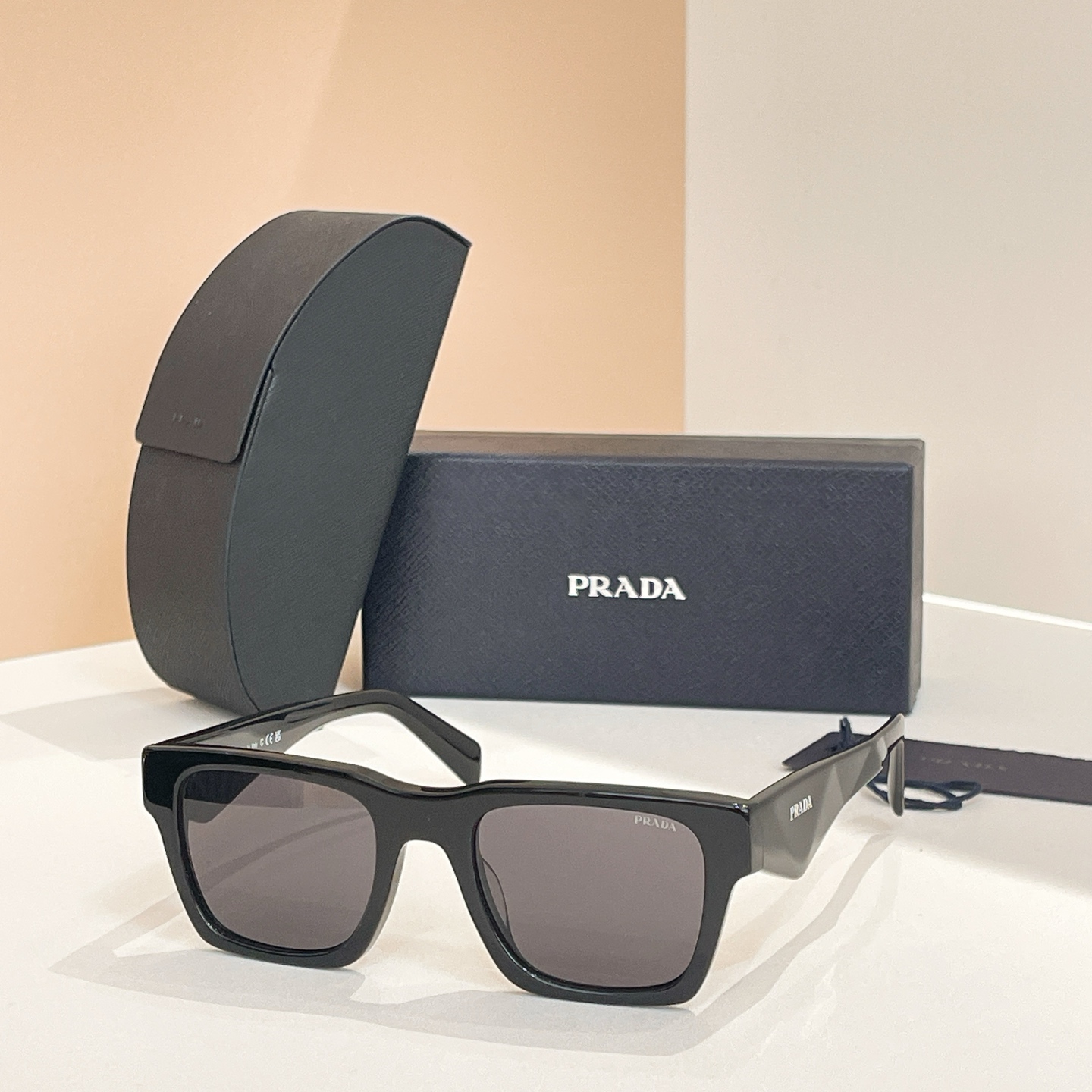 PRADA SPR A06S Sunglasses Acetate Square