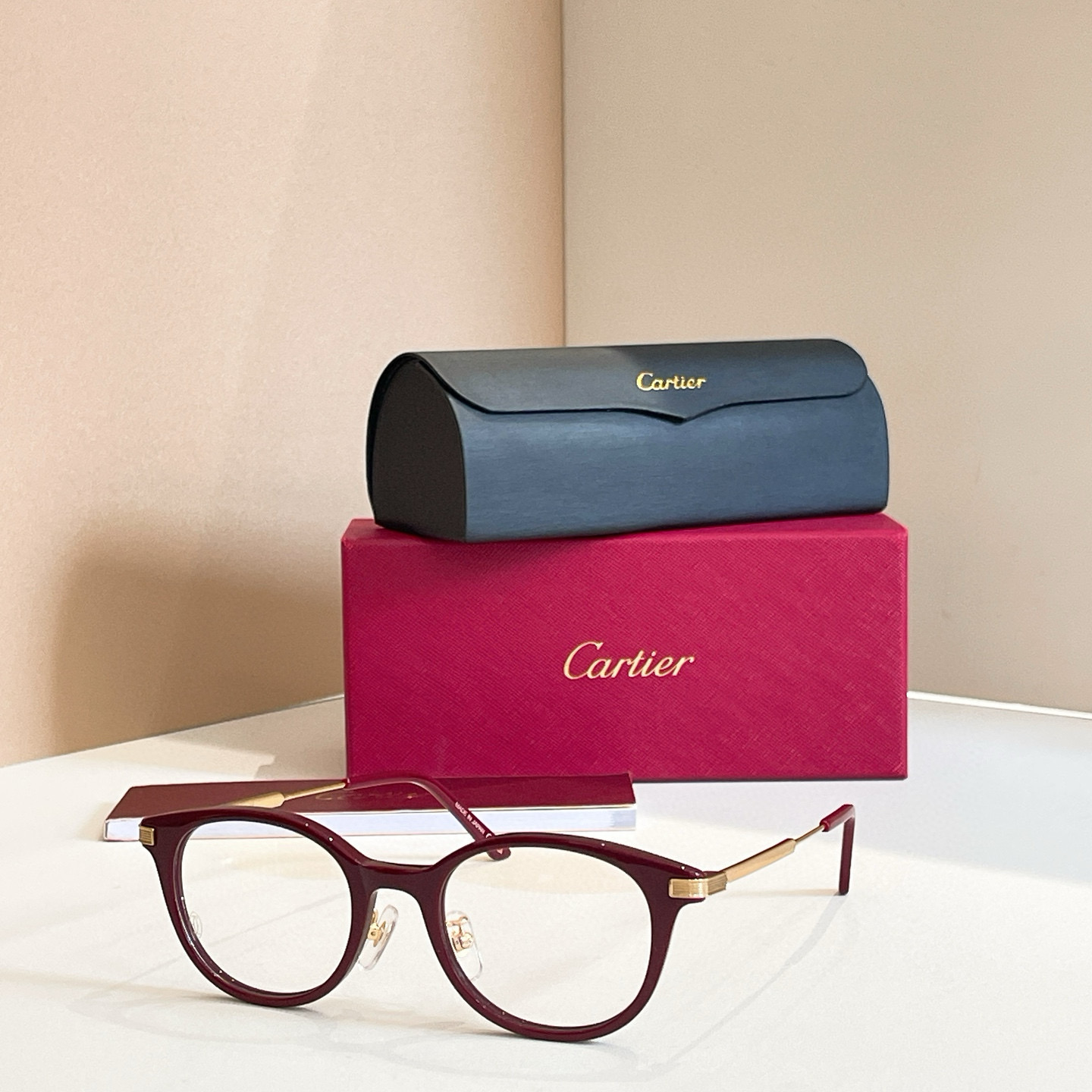 Cartier CT0531OJ Titanium Round Frame Glasses