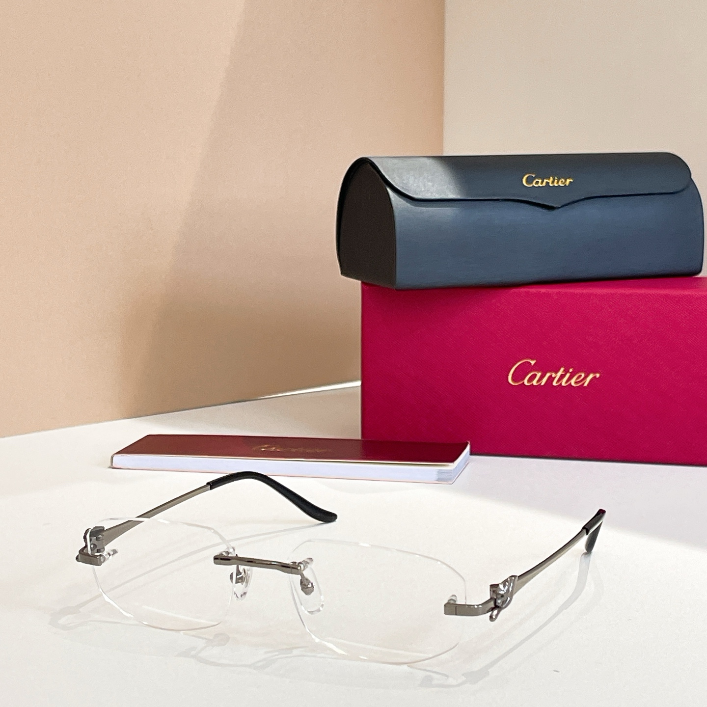 Cartier CT0601O Titanium Rimless Glasses
