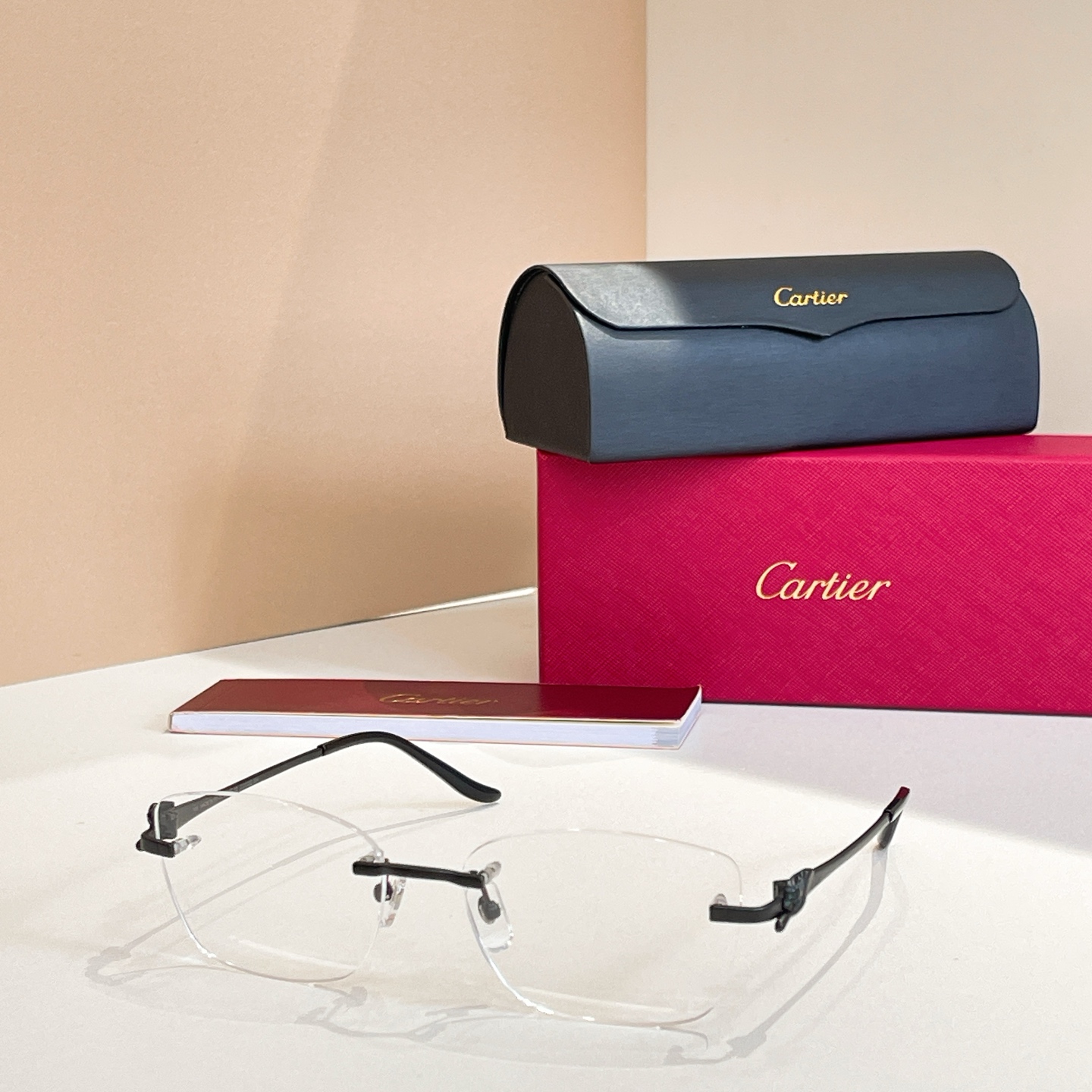 Cartier Rimless Titanium Glasses CT0522O