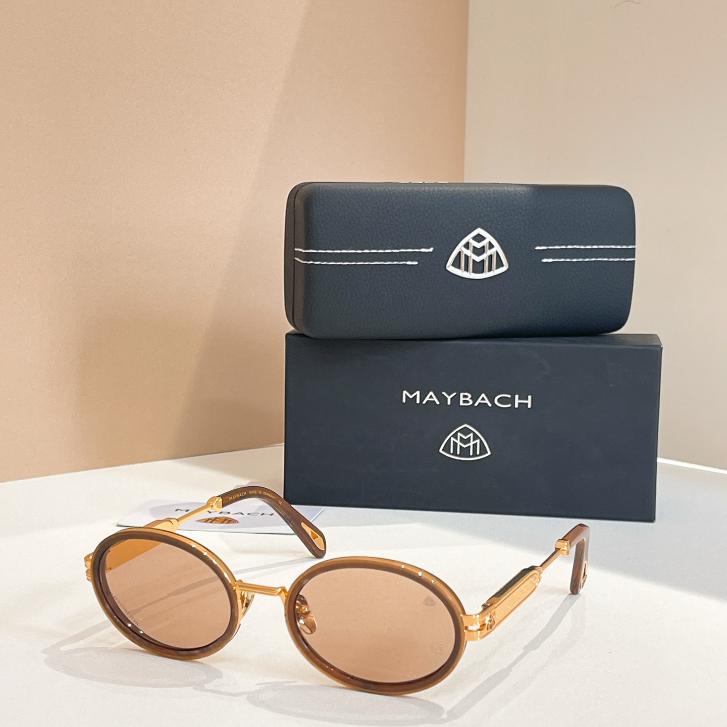 MAYBACH Maybach Sunglasses Metal Oval Brown