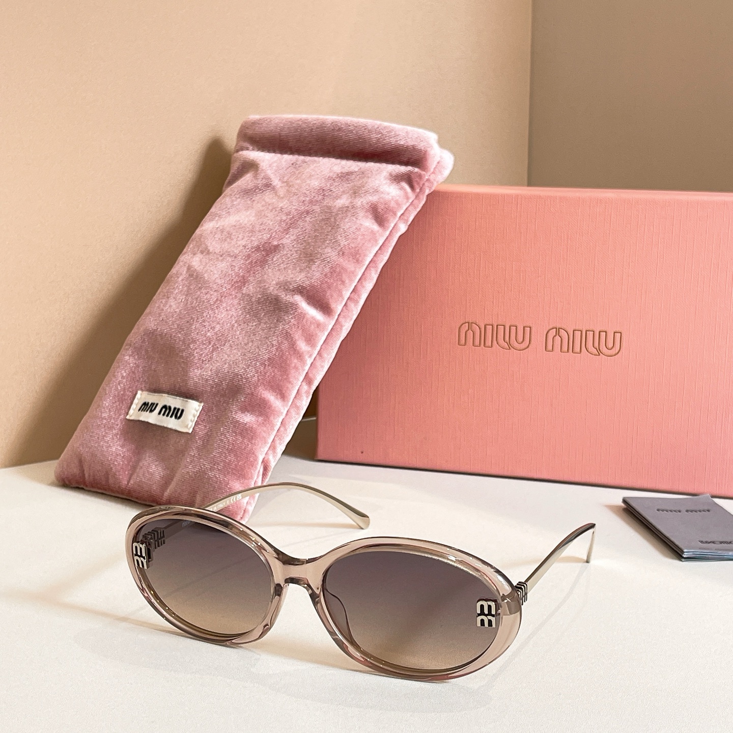 MIUMIU Sunglasses Acetate Oval Gradient