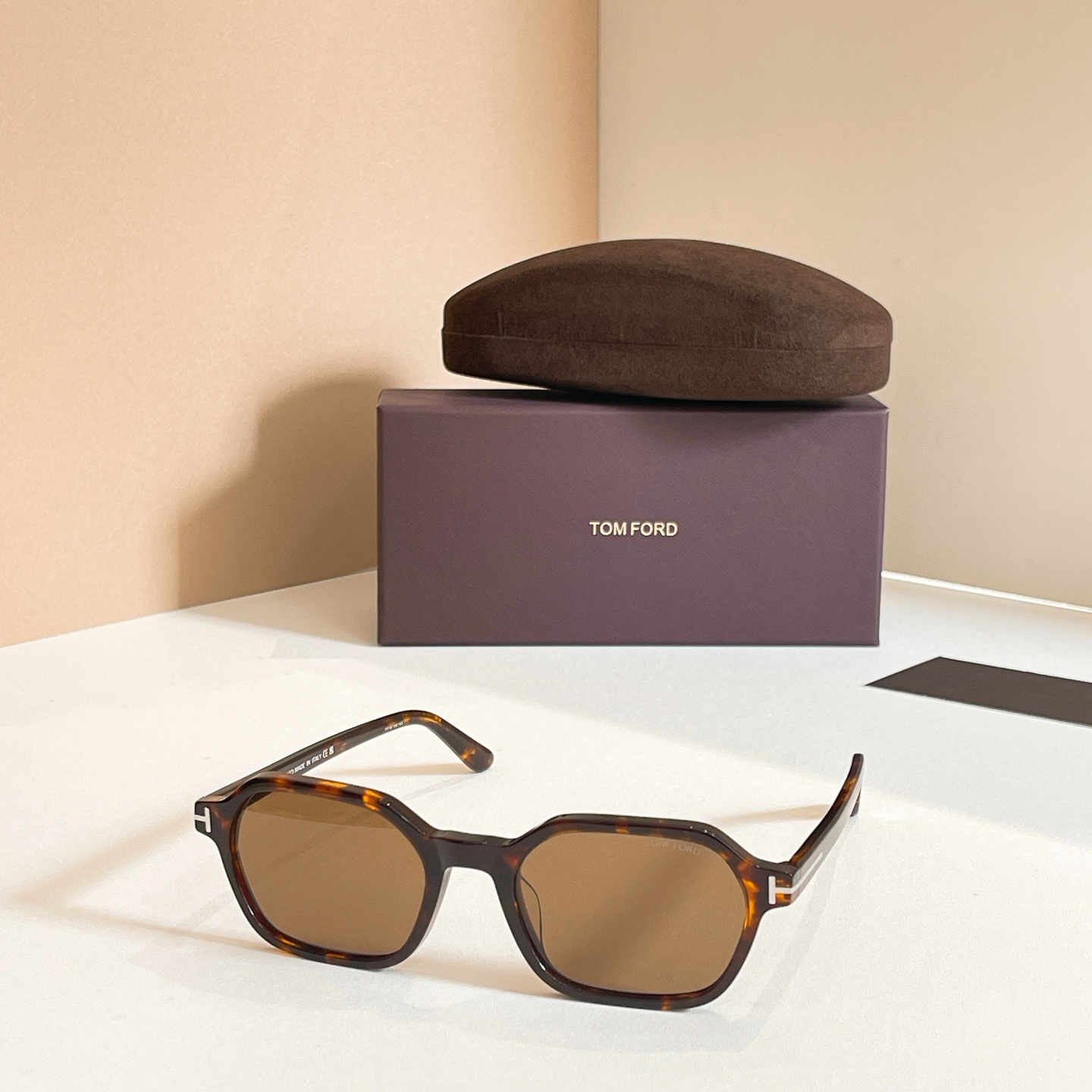 TOM FORD Sunglasses Acetate Geometric Frame