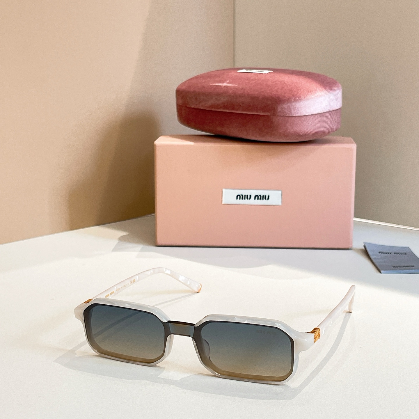 MIUMIU Sunglasses Acetate Rectangular