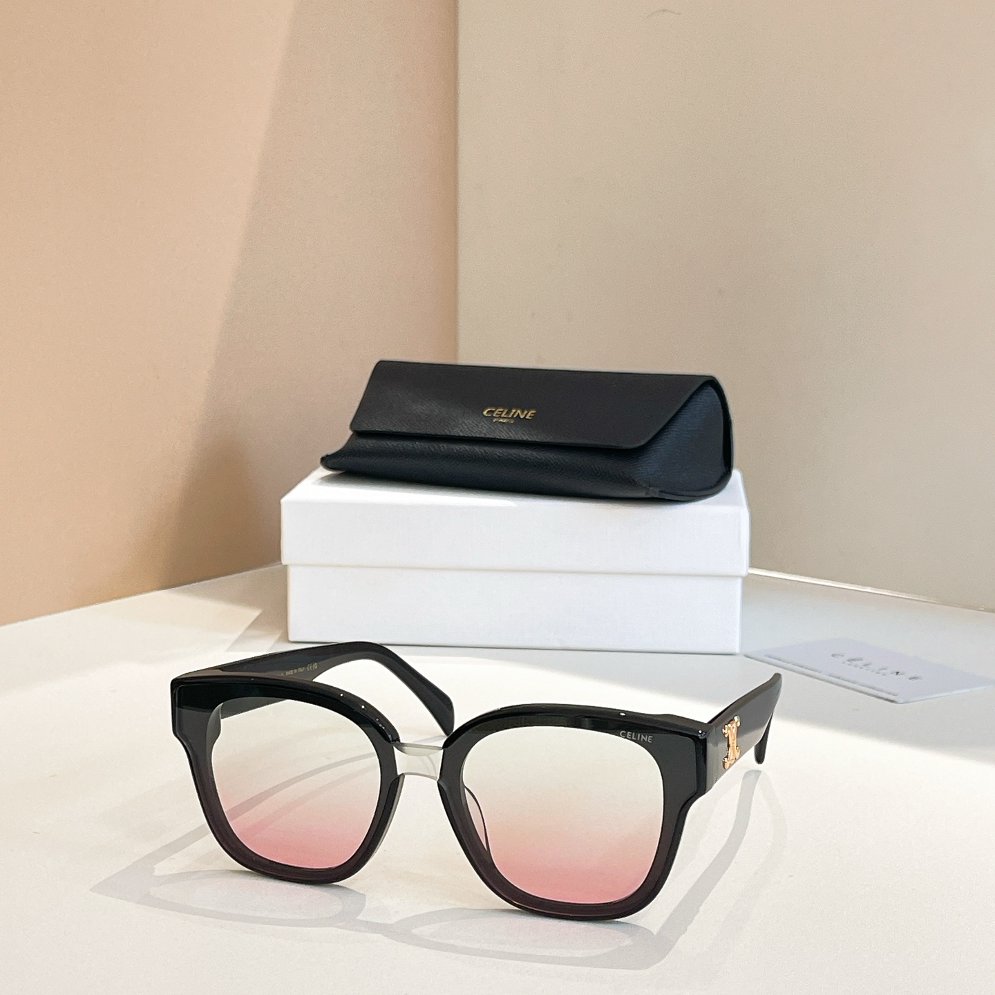 CELINE Sunglasses Acetate Gradient Square