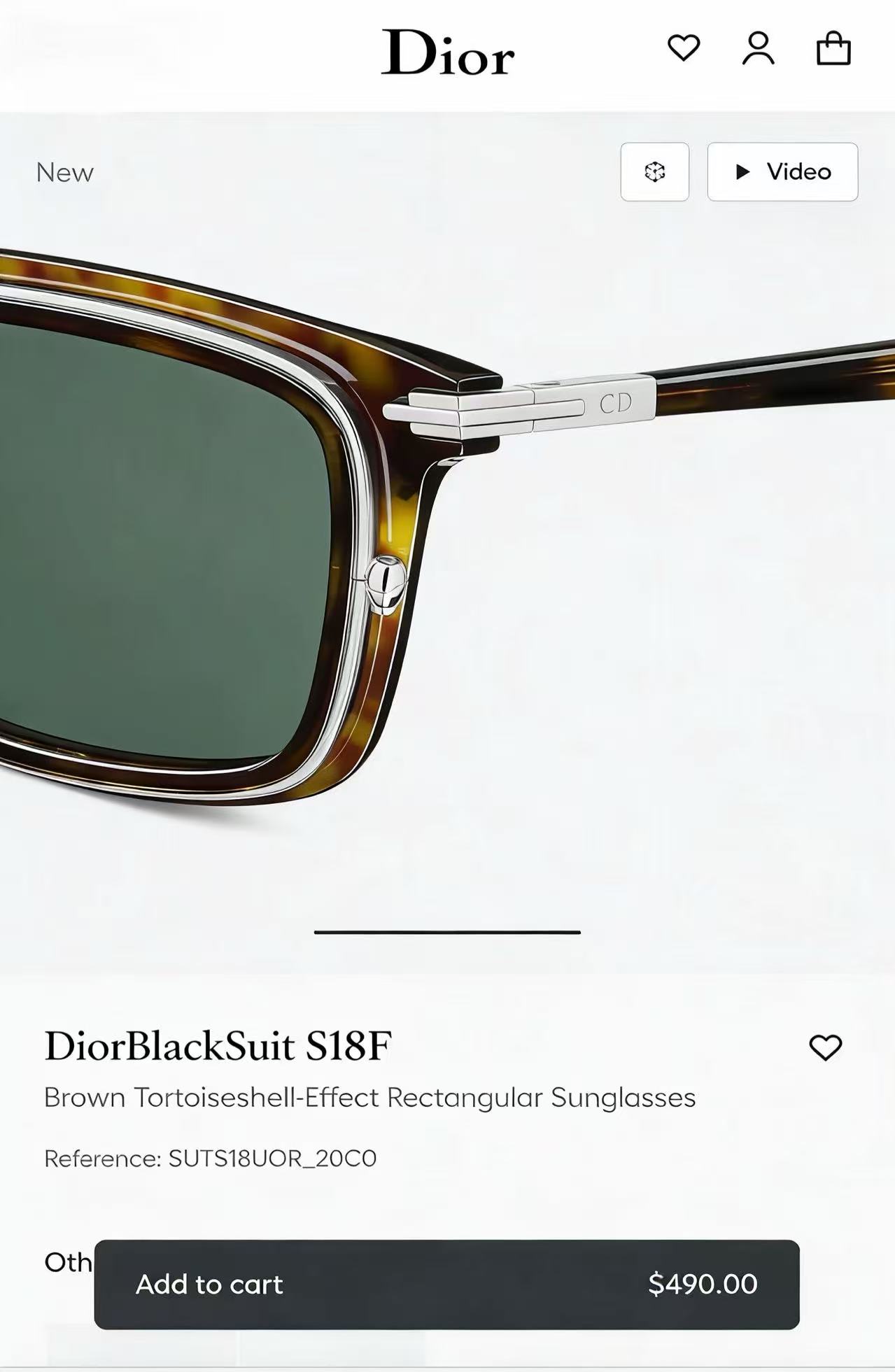 DIO*🌟🌟🌟MODEL：DiorBlackSuit S18F🌟🌟🌟SIZE：55口20-150🌟🌟