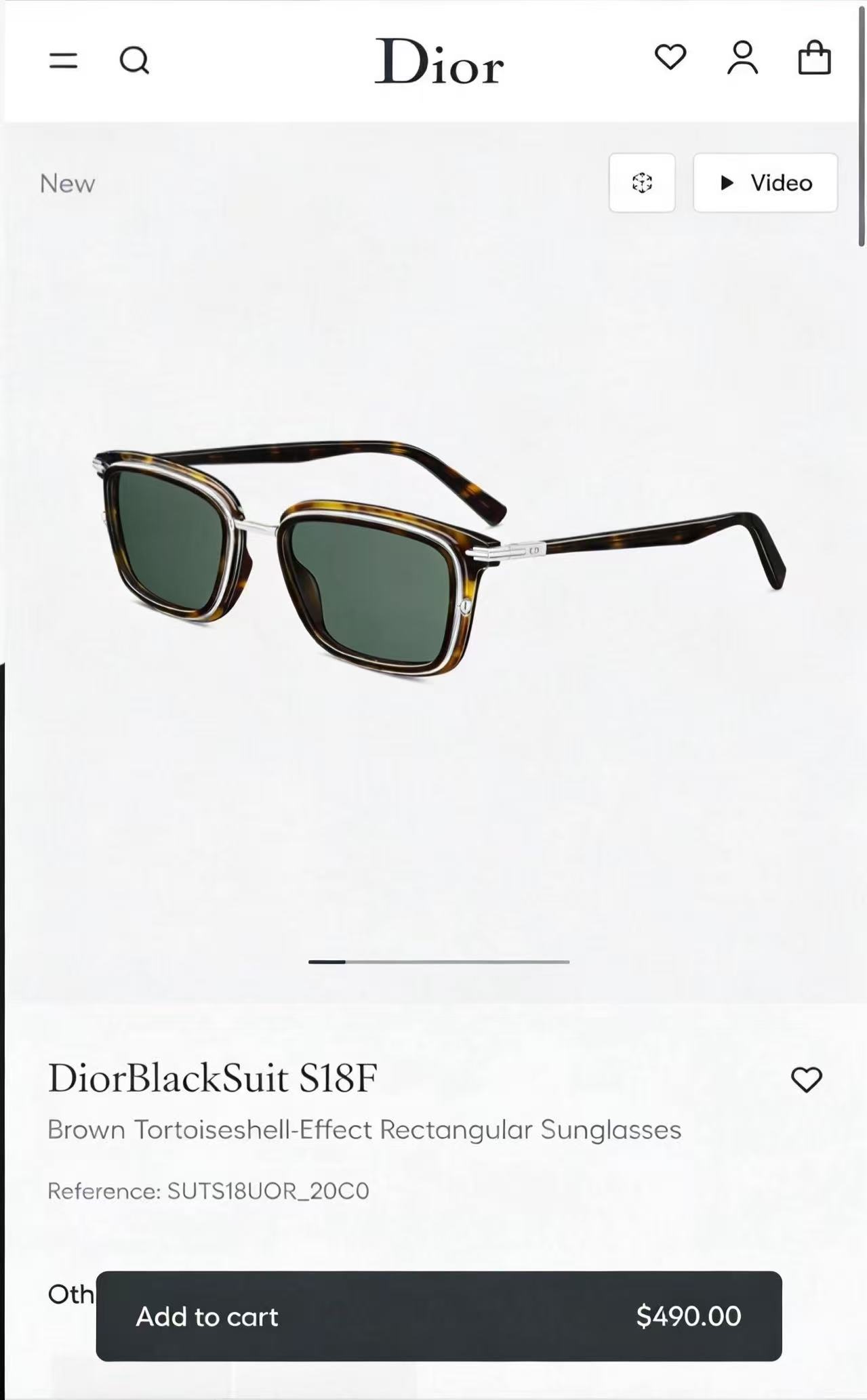 DIO*🌟🌟🌟MODEL：DiorBlackSuit S18F🌟🌟🌟SIZE：55口20-150🌟🌟