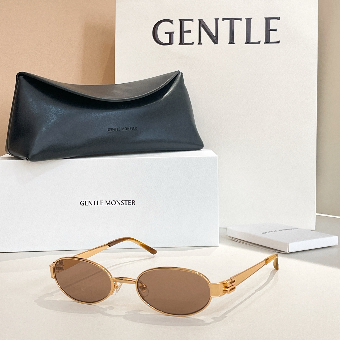 GENTLE MONSTER CALI Metal Oval Sunglasses