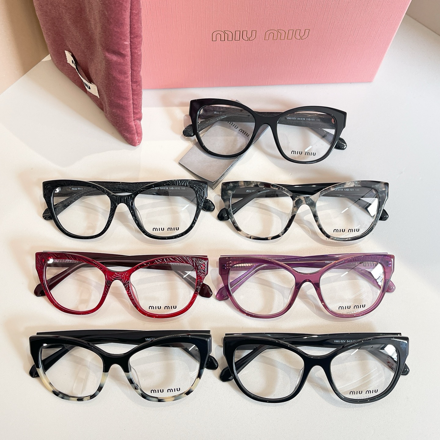 MIU MI*🎀🎀🎀MODEL：VMU 02V🎀🎀🎀SIZE：54口19-145🎀🎀🎀