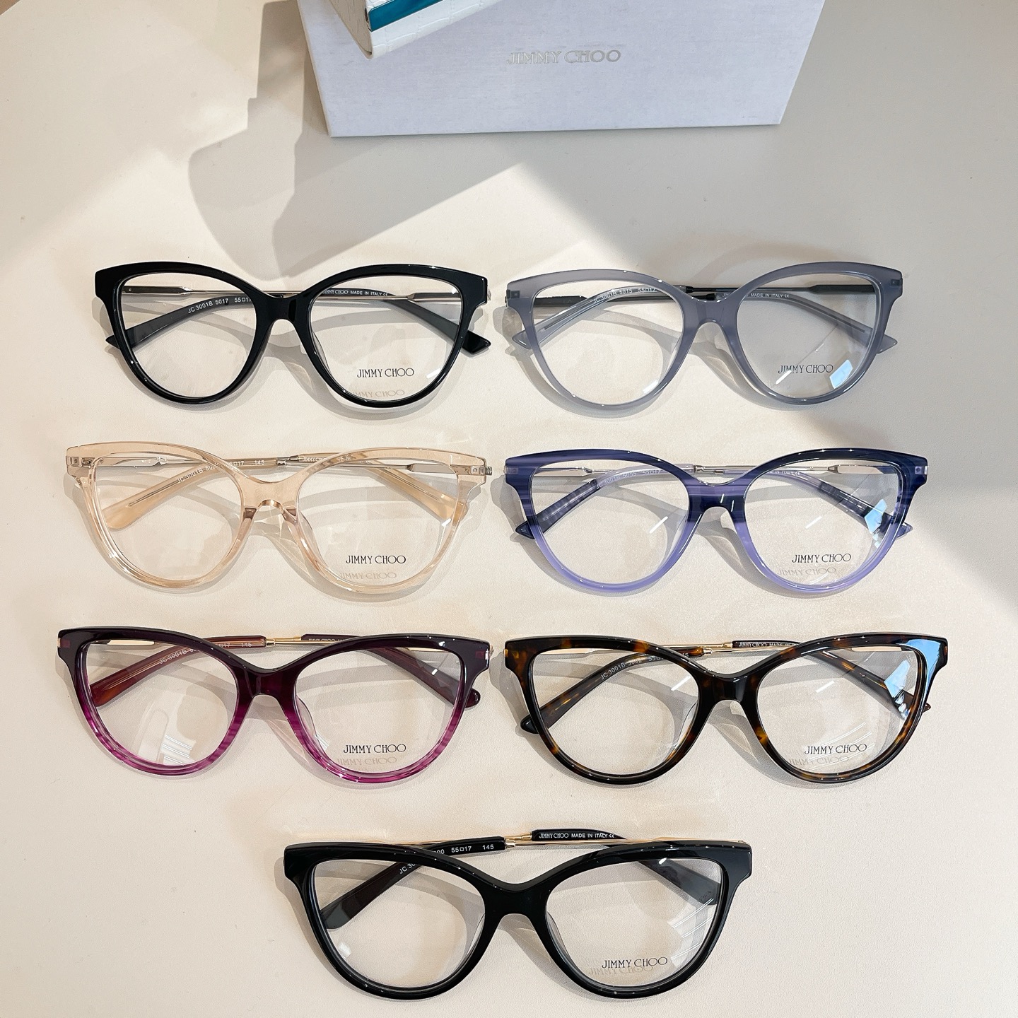 JIMMY CHOO✨✨✨MODEL：JC 3001B✨✨SIZE：55口17-145✨✨✨