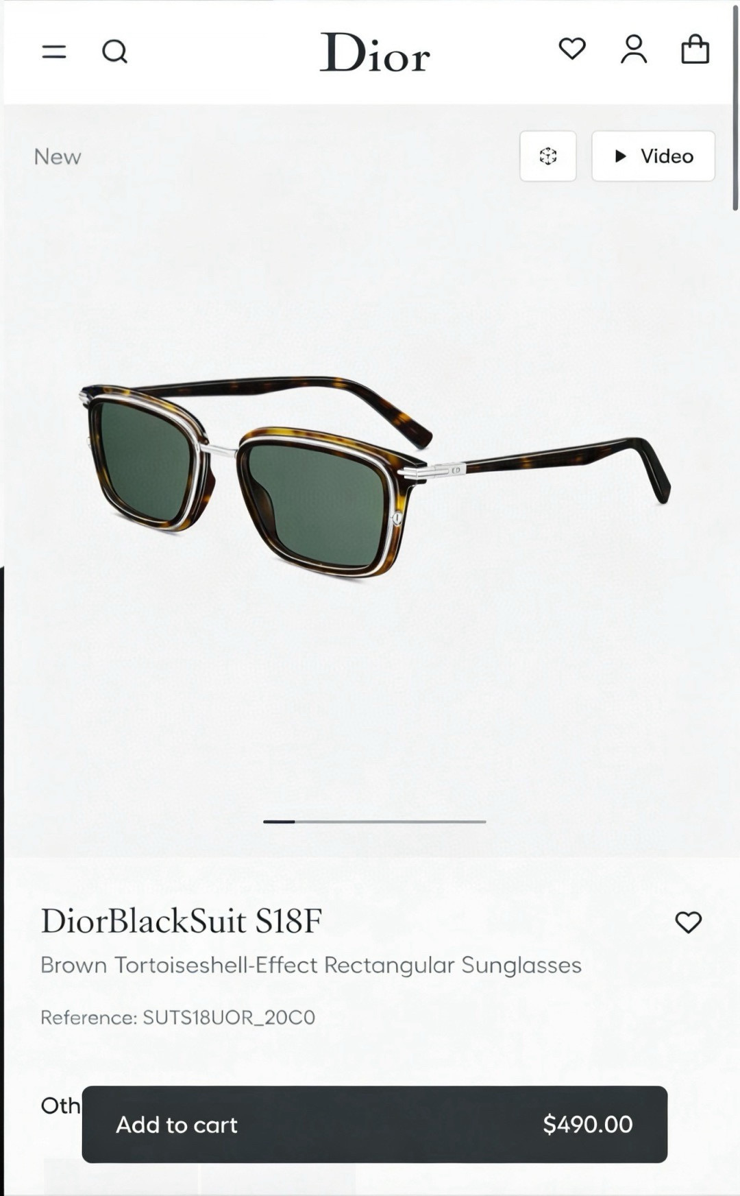 DIO*🌟🌟🌟MODEL：DiorBlackSuit S18F🌟🌟🌟SIZE：53口20-145🌟🌟