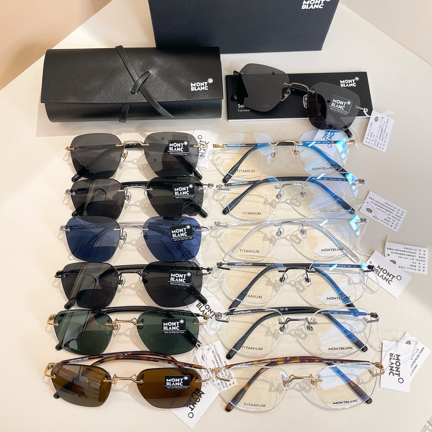 MONT BLAN*🍂🍂🍂MODEL:MB0430O🍂🍂🍂SIZE: 51口19-145🍂🍂🍂 钛～～