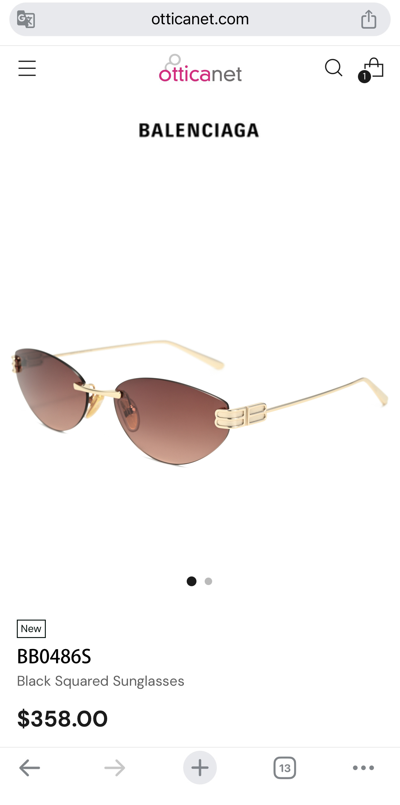 BALENCIAG*巴黎*世家⚜️⚜️⚜️MODEL：BB0486S⚜️⚜️⚜️SIZE：61口17-1