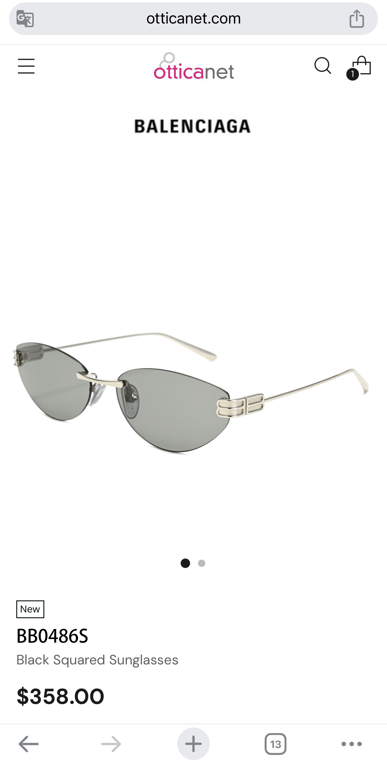 BALENCIAG*巴黎*世家⚜️⚜️⚜️MODEL：BB0486S⚜️⚜️⚜️SIZE：61口17-1