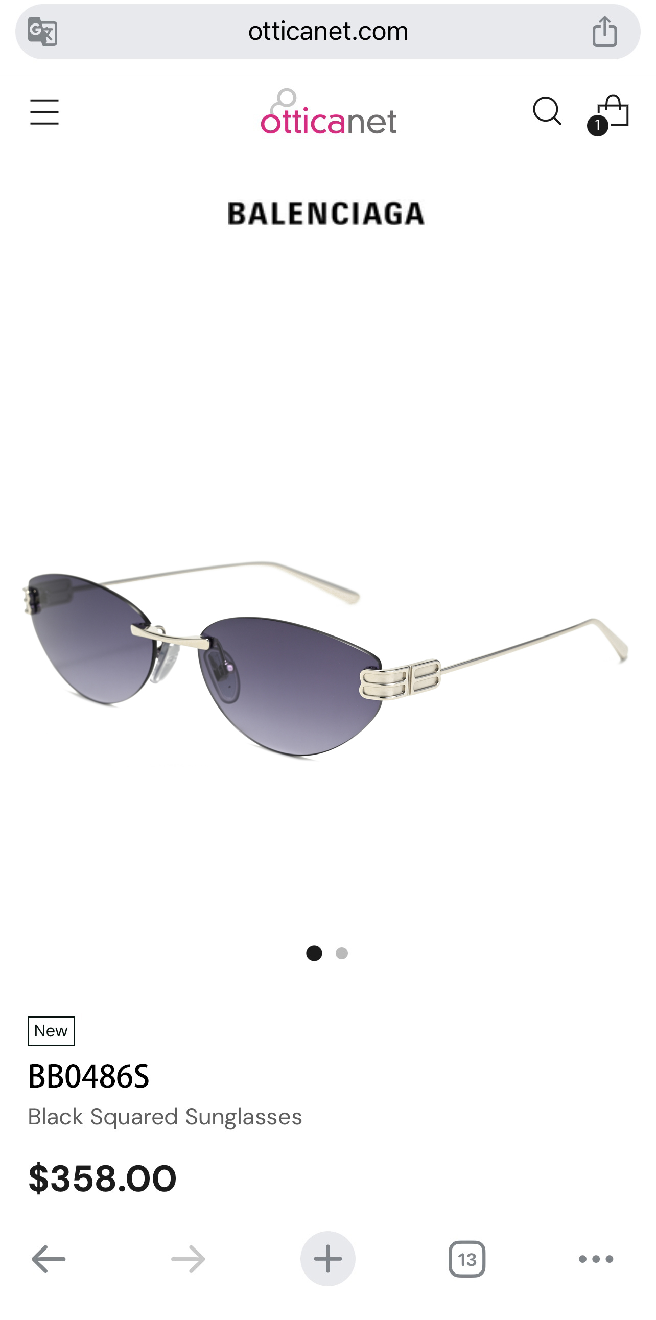 BALENCIAG*巴黎*世家⚜️⚜️⚜️MODEL：BB0486S⚜️⚜️⚜️SIZE：61口17-1